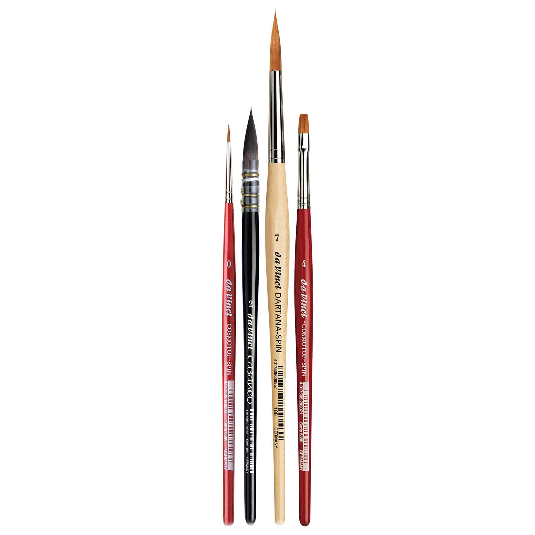 da Vinci May & Berry Artist Signature 4 Piece Synthetic Brush Set