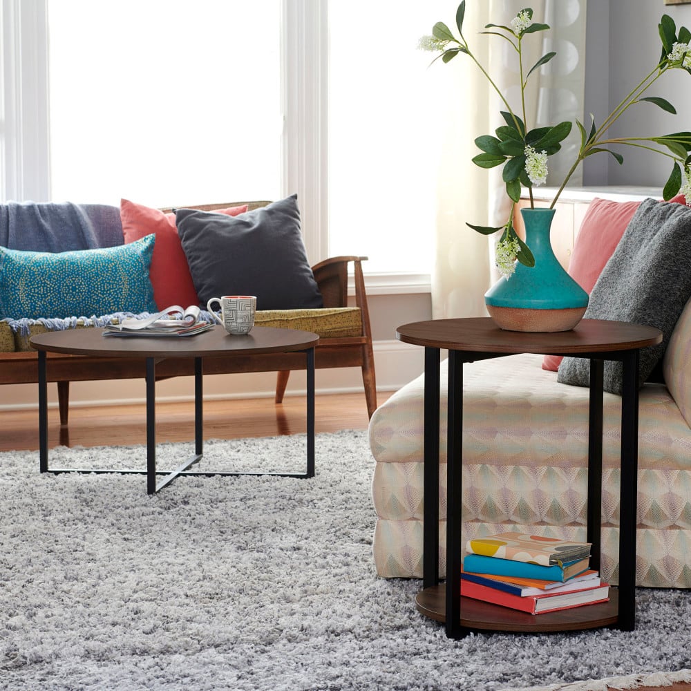 Household Essentials Jamestown 24" Round End Table