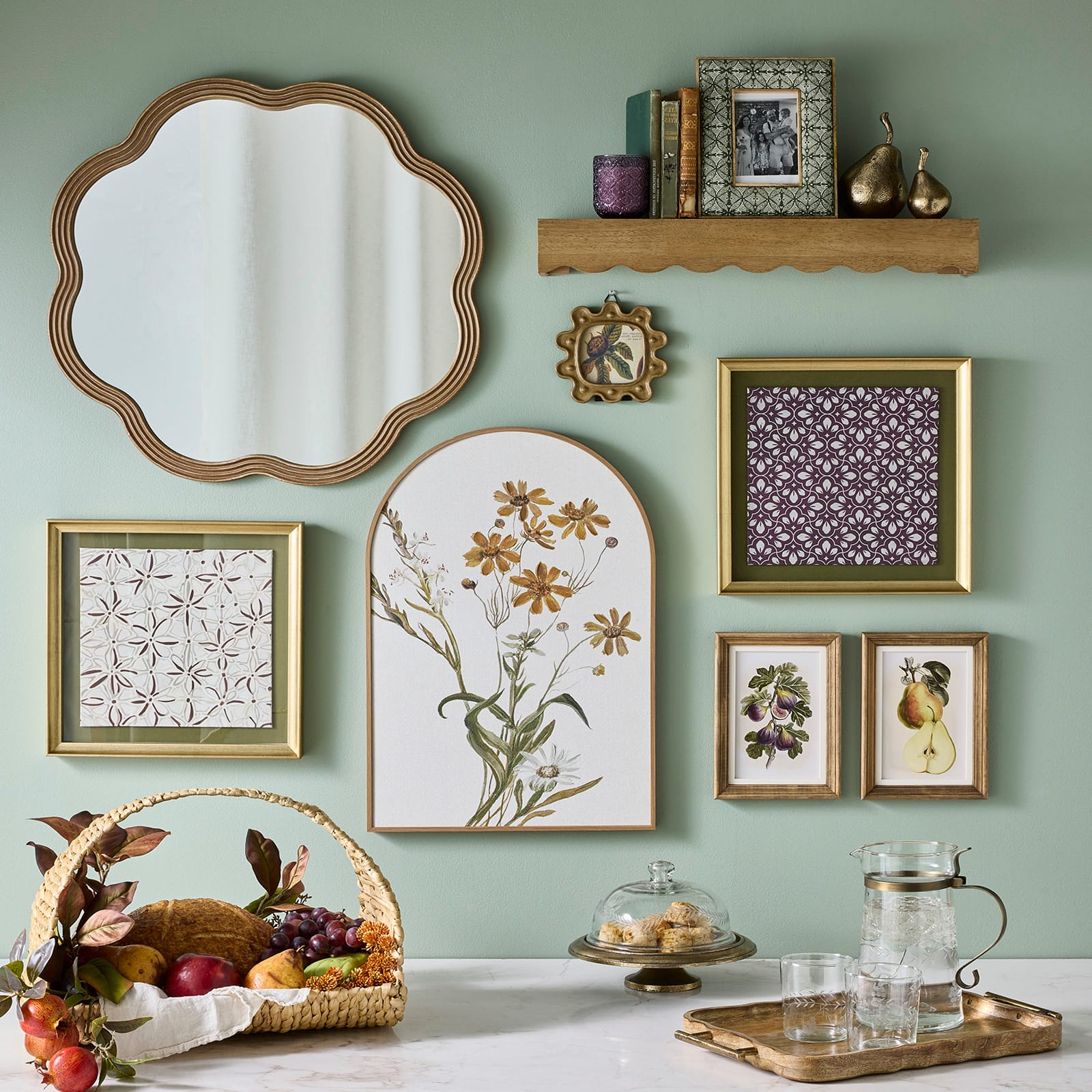 4" x 6" Green & White Pattern Tabletop Frame by Ashland®