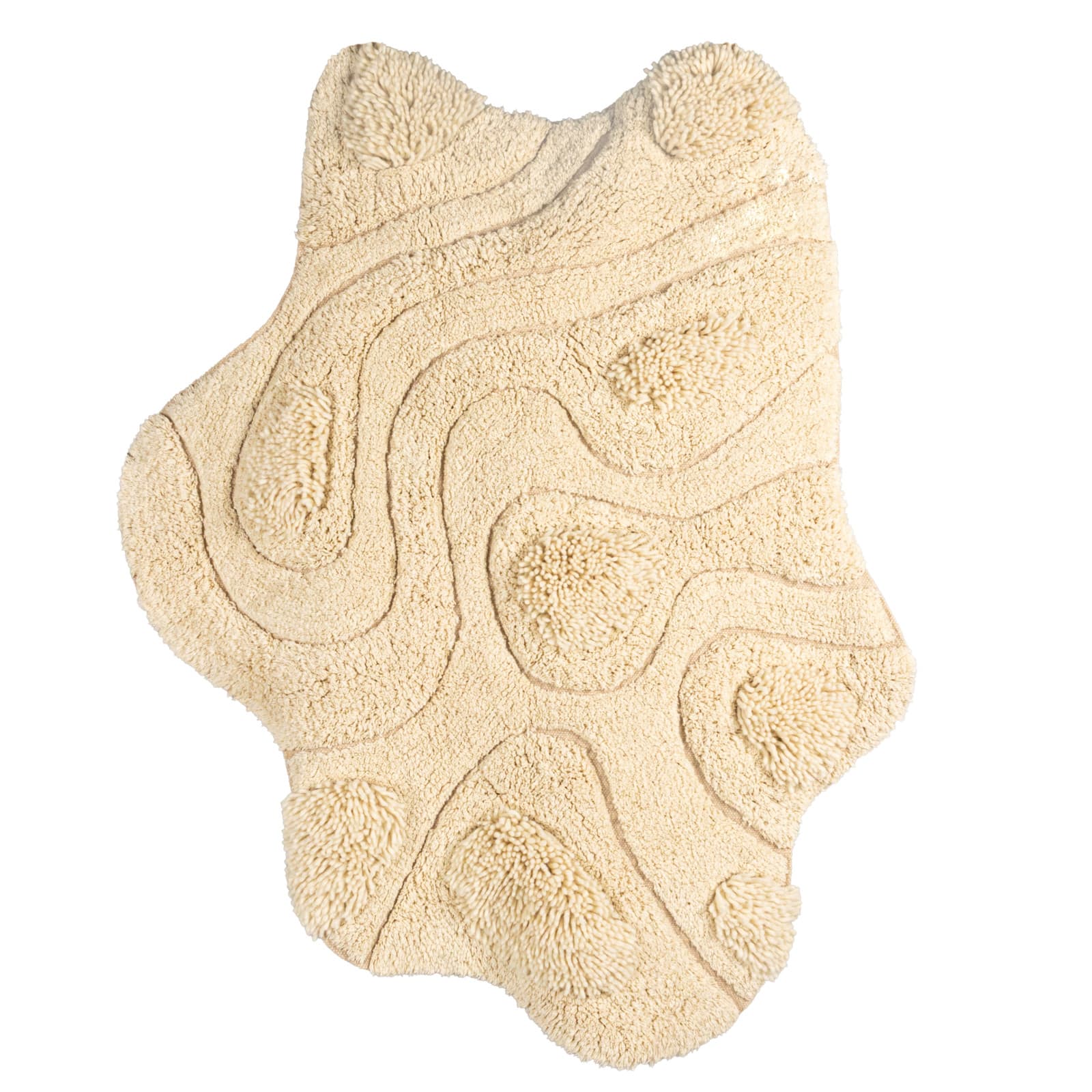 Hello Honey® 43" x 36" Natural Textured Harmony Tufted Rug