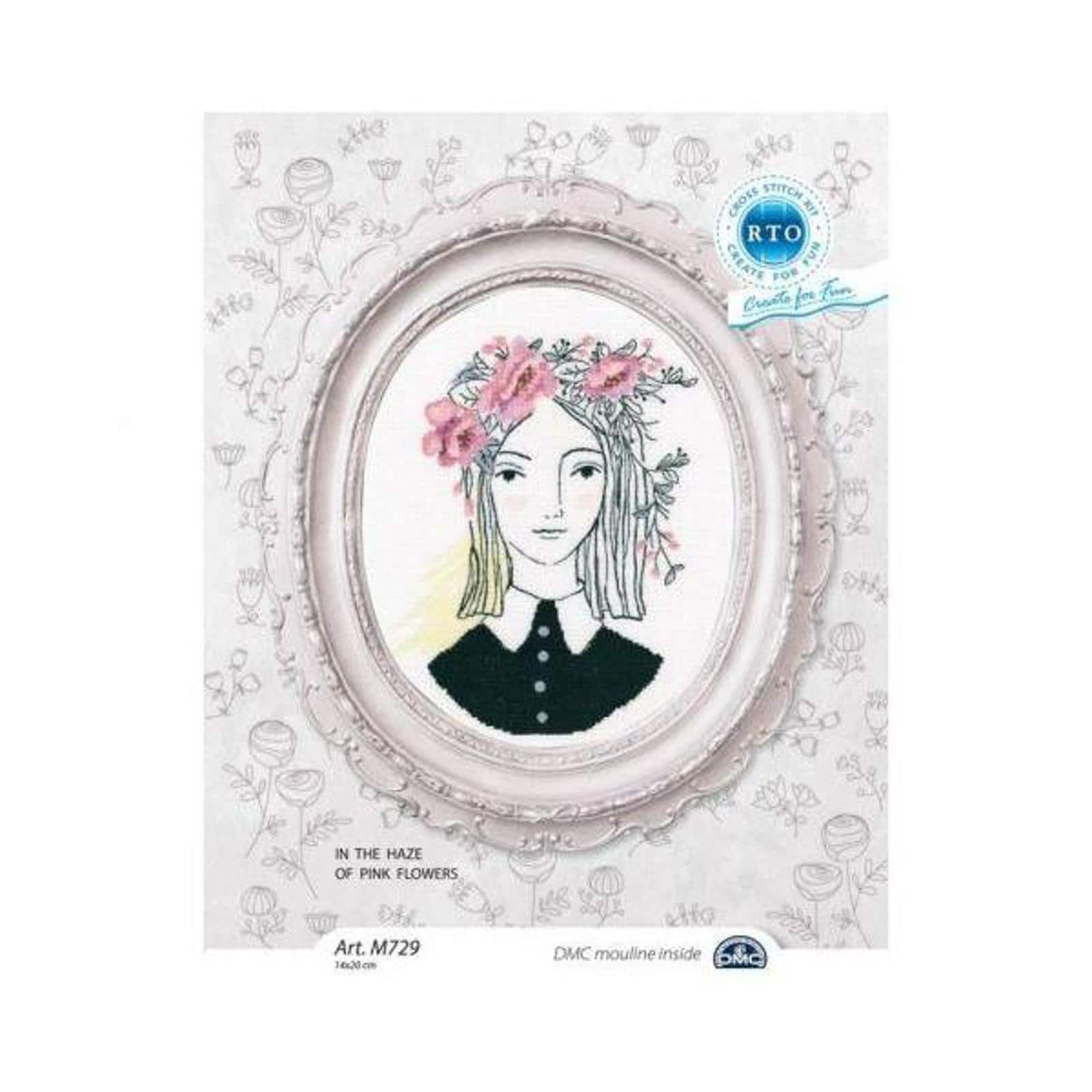 RTO Cross-stitch Kit "In the haze of pink flowers"