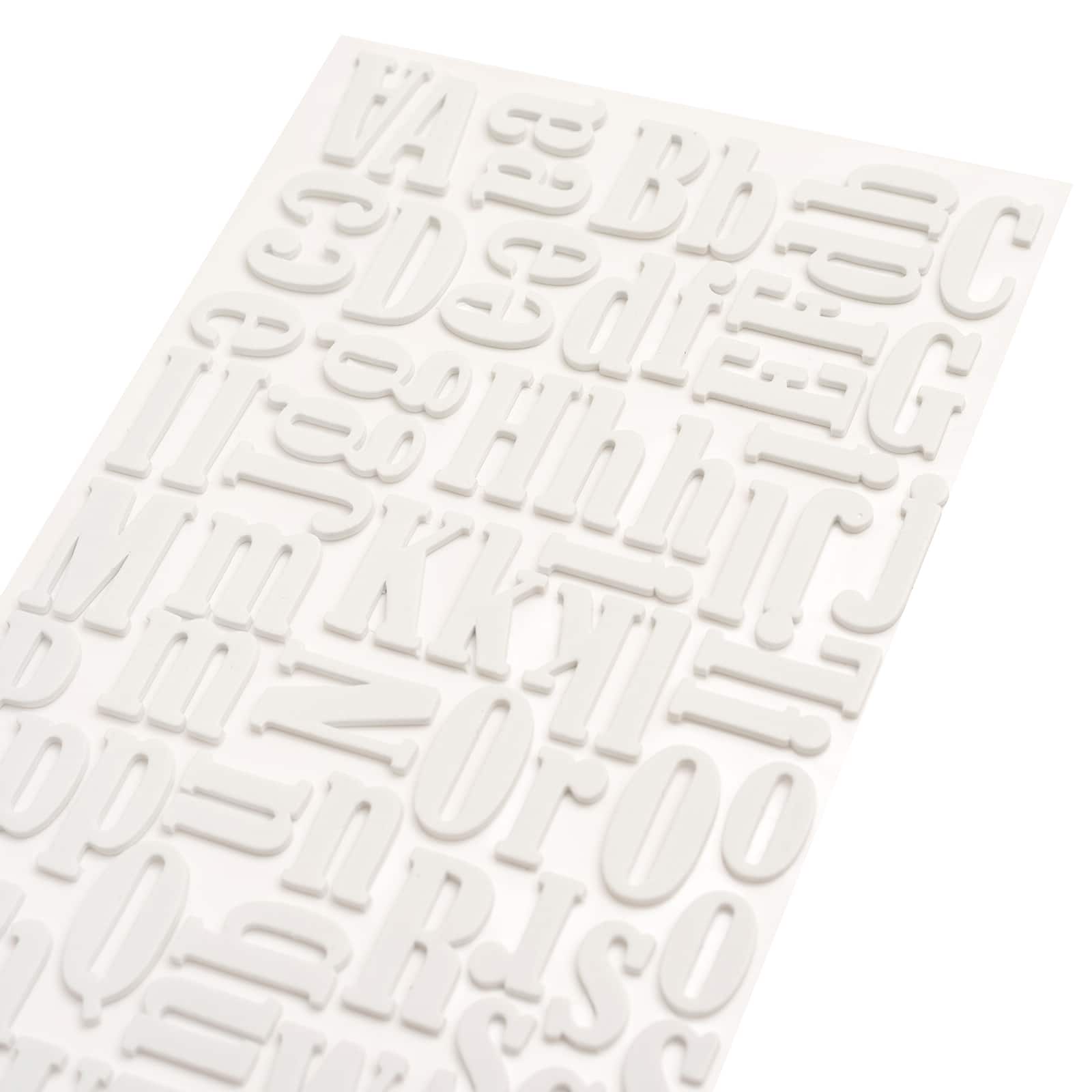 12 Packs: 104 ct. (1,248 total) Large White Alphabet Foam Stickers by Recollections™