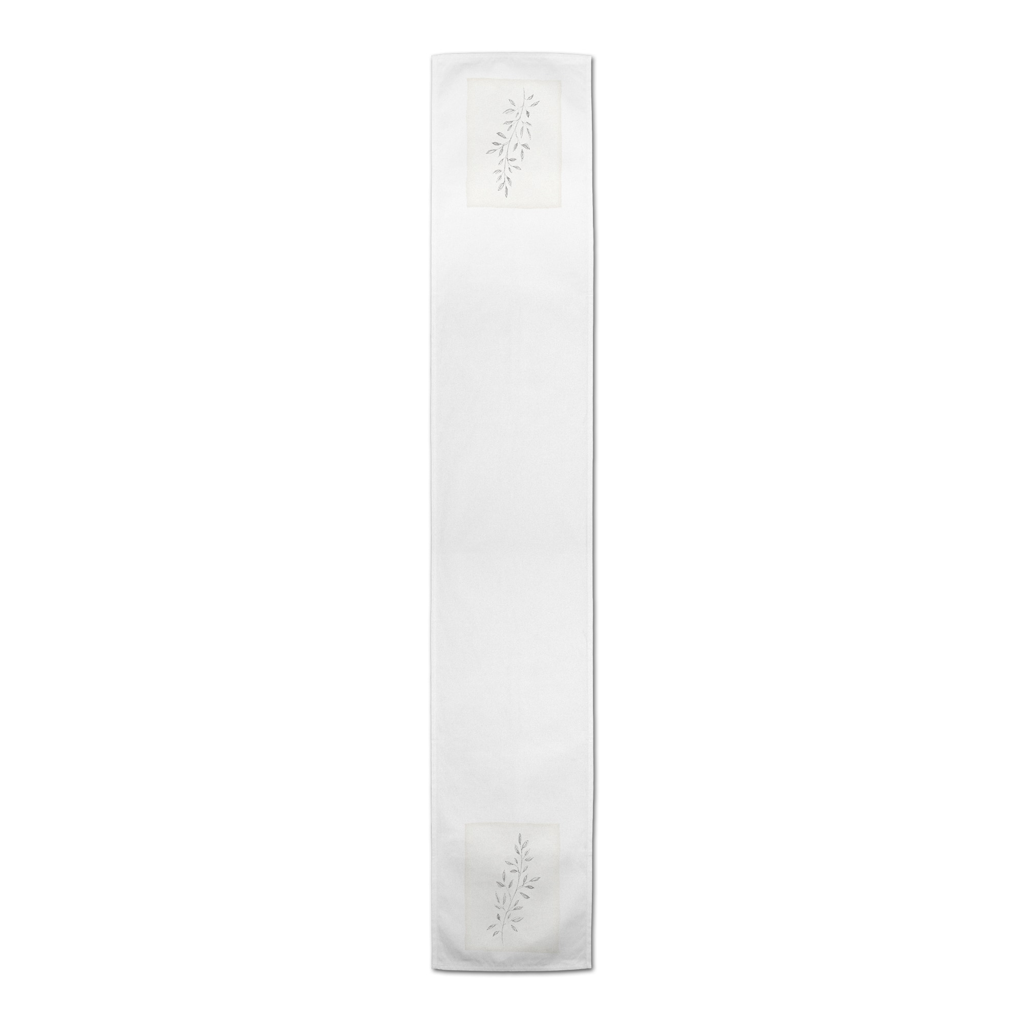 Leaves on Linen Cotton Twill Runner