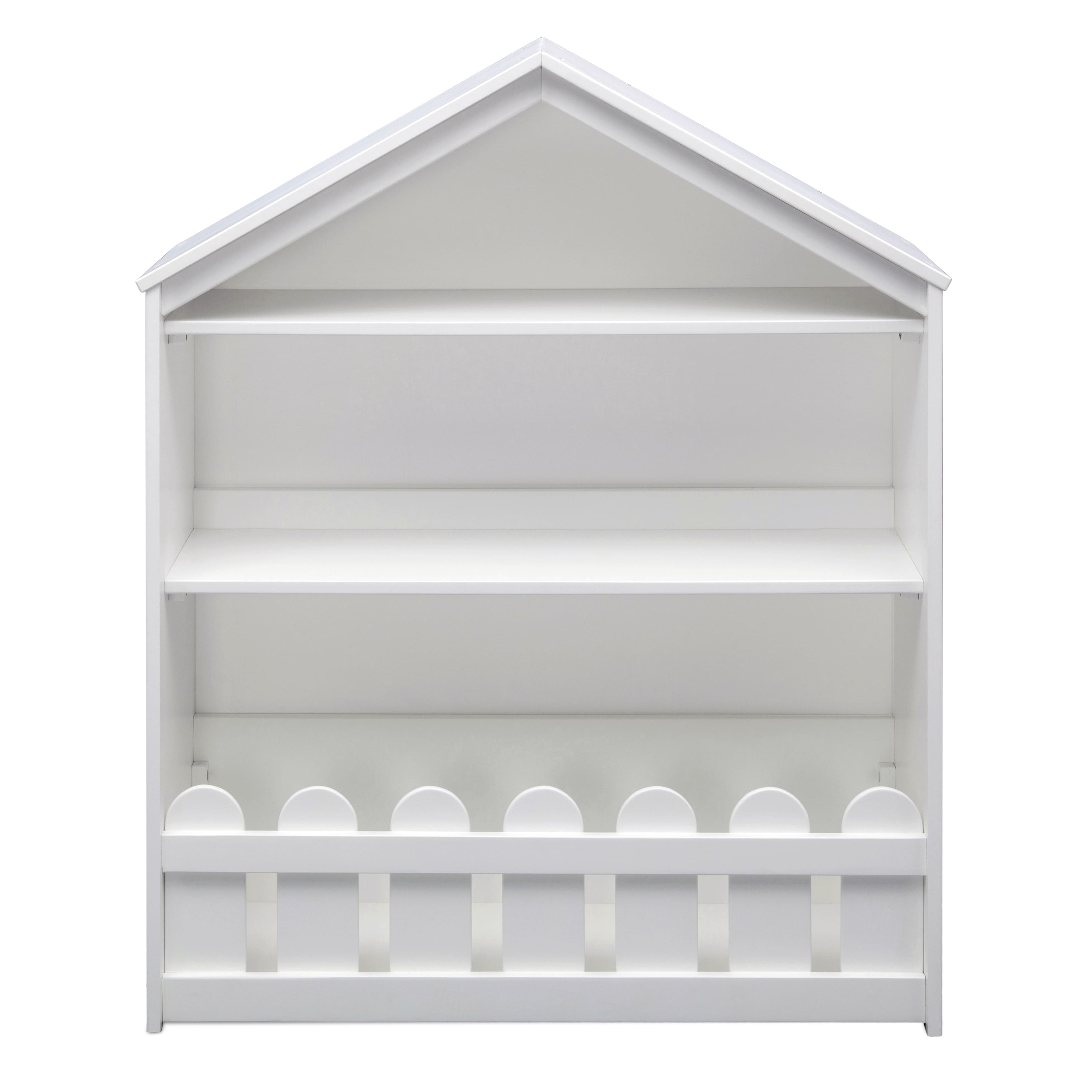 Delta Children Serta Bianca White Happy Home Storage Bookcase