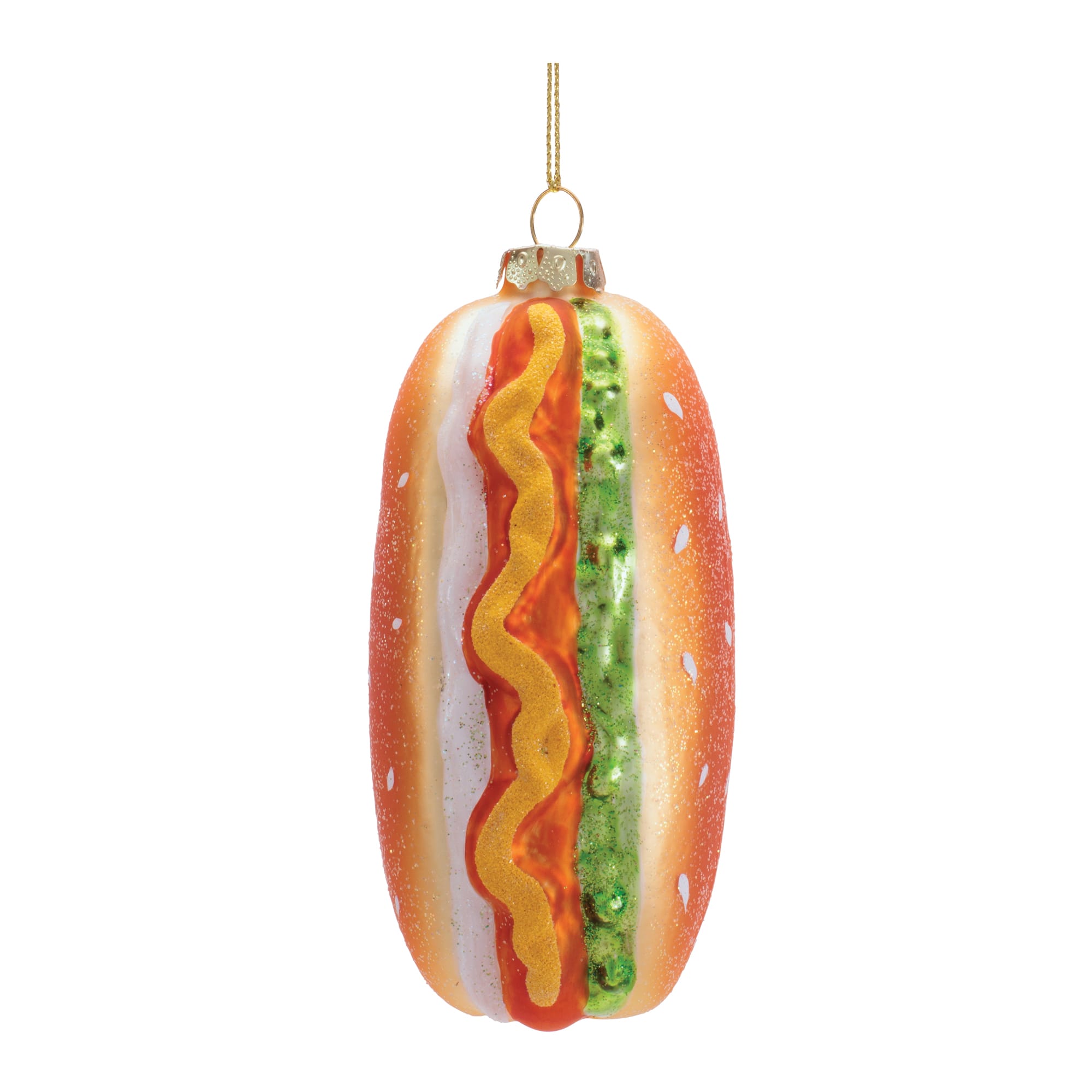 Melrose 4.5" Hot Dog Glass Ornaments, 12ct.