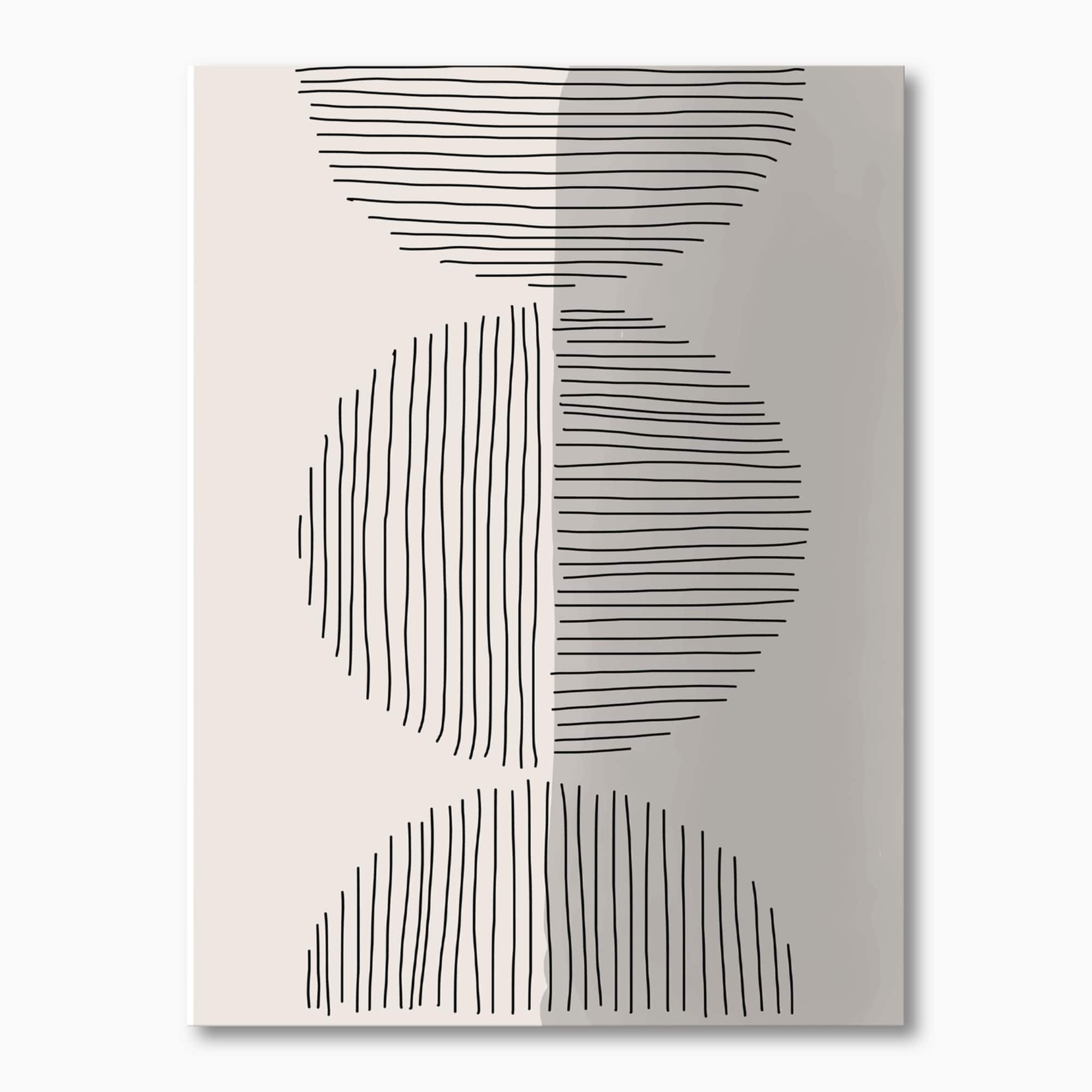 Designart - Minimal Geometric Lines And Circle VII
