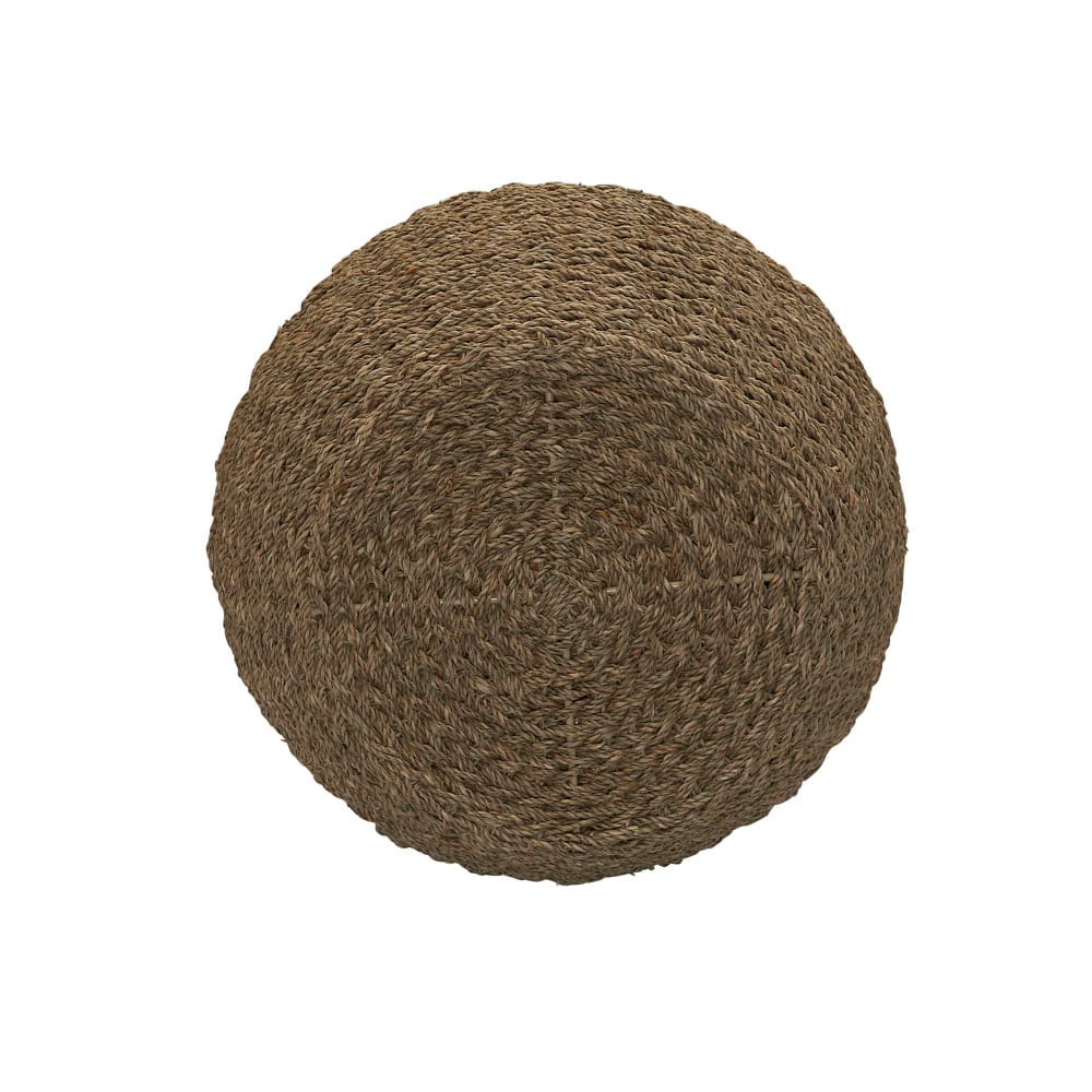 Household Essentials 19" Woven Natural Seagrass Storage End Table