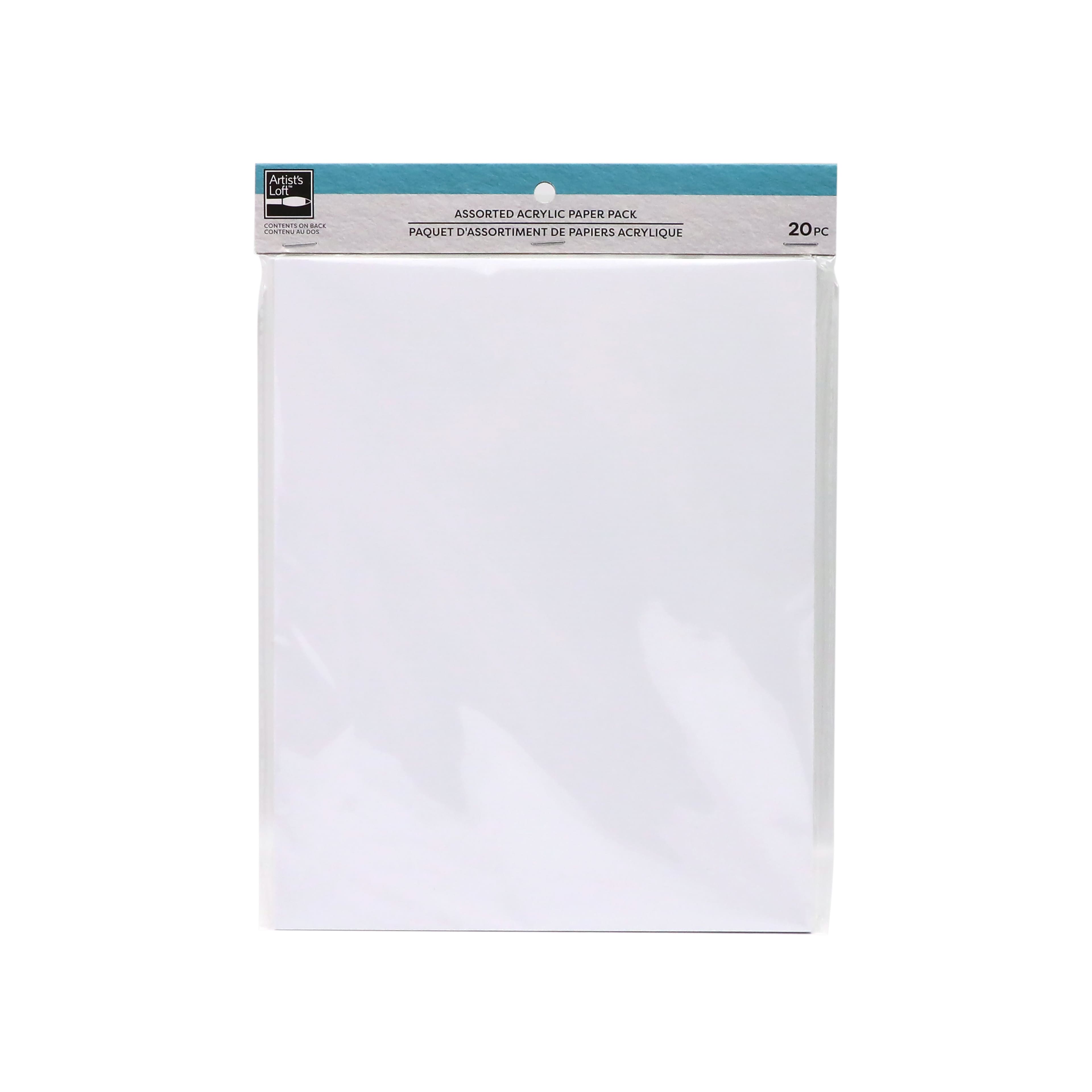 12 Packs: 20 ct. (240 total) 8" x 10" Assorted Acrylic Paper Pack by Artist's Loft™