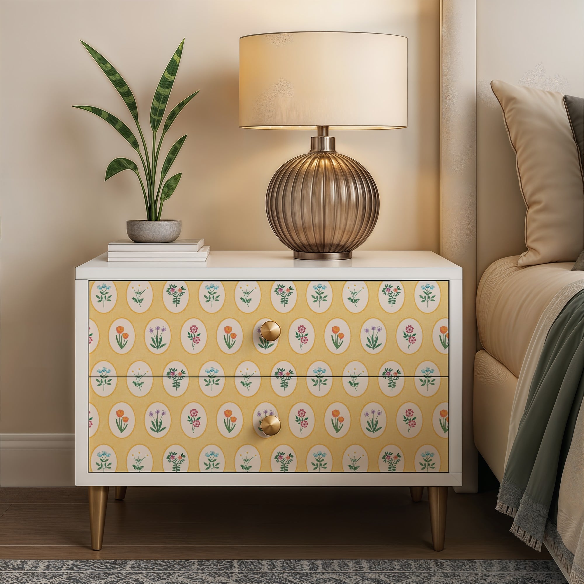 Designs Direct Heirloom Floral Medallions Peel & Stick Wallpaper