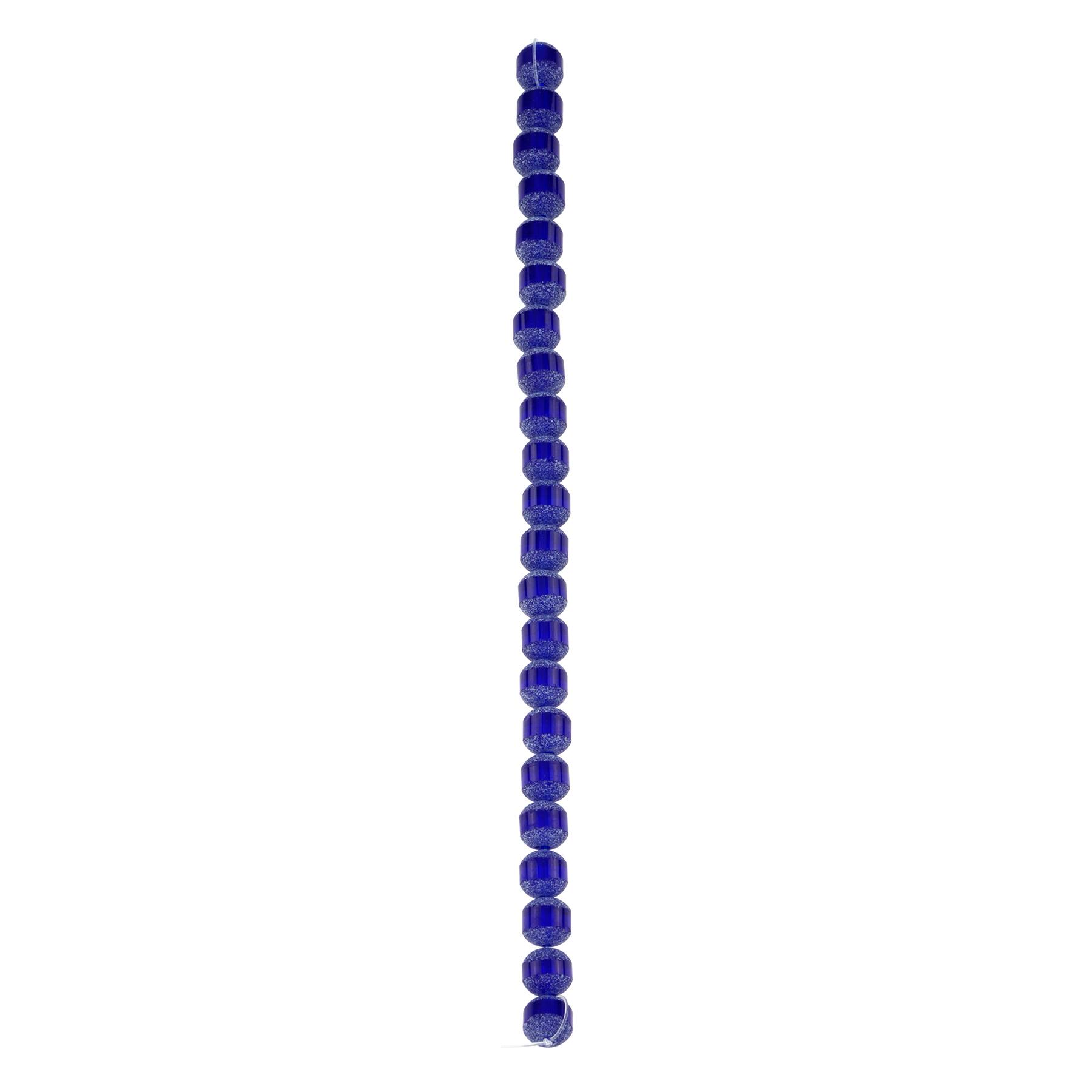 Blue Matte Glass Round Beads, 8mm by Bead Landing™
