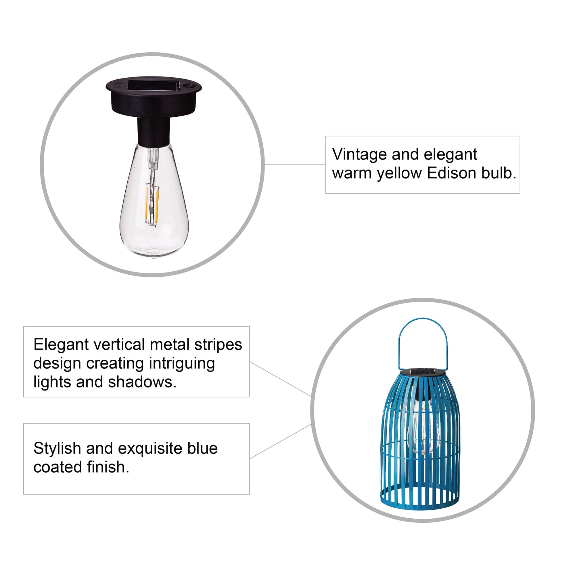 Glitzhome® 10" Woven Solar Powered Outdoor Hanging Lantern