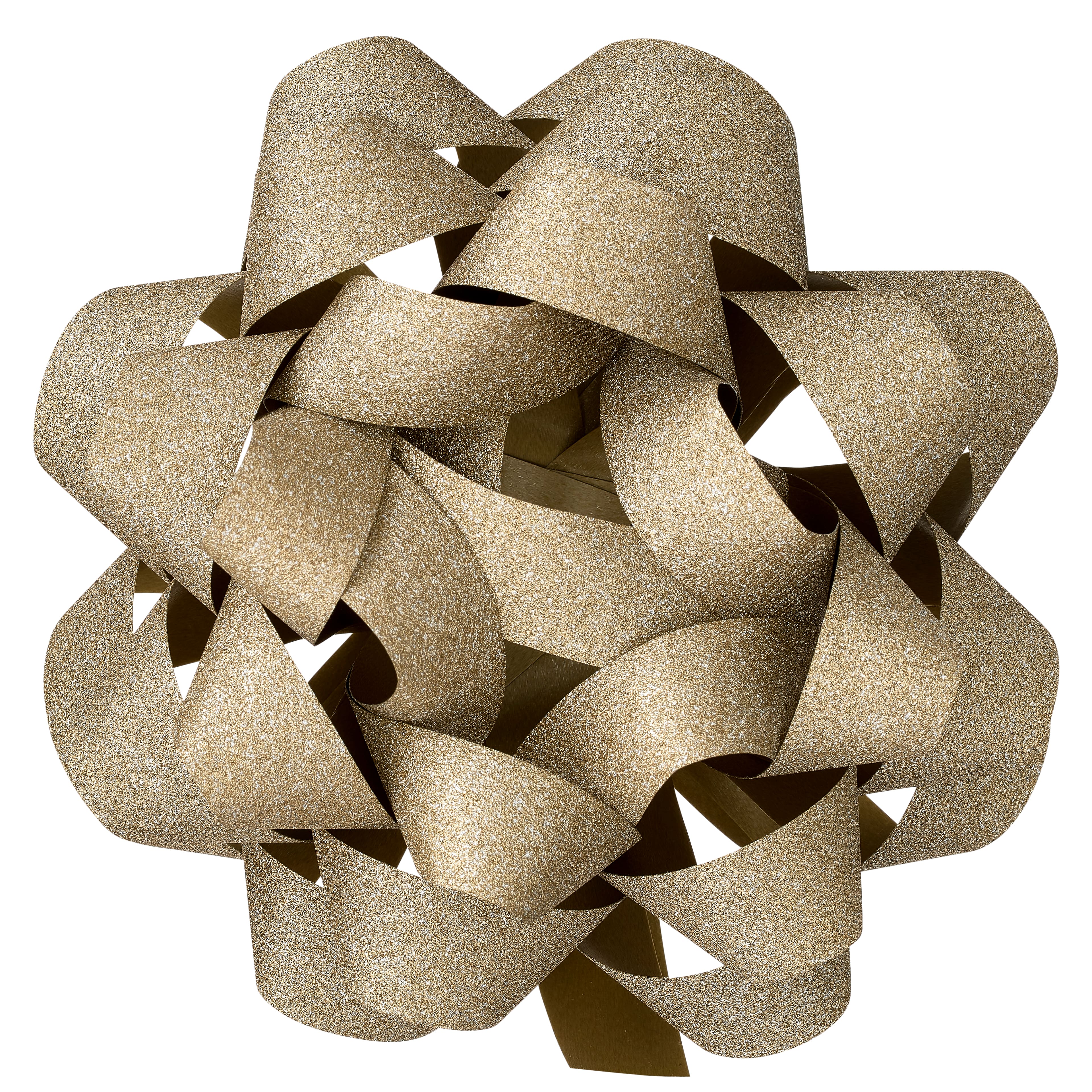 5.75" Gold Glitter Gift Bow By Celebrate It™
