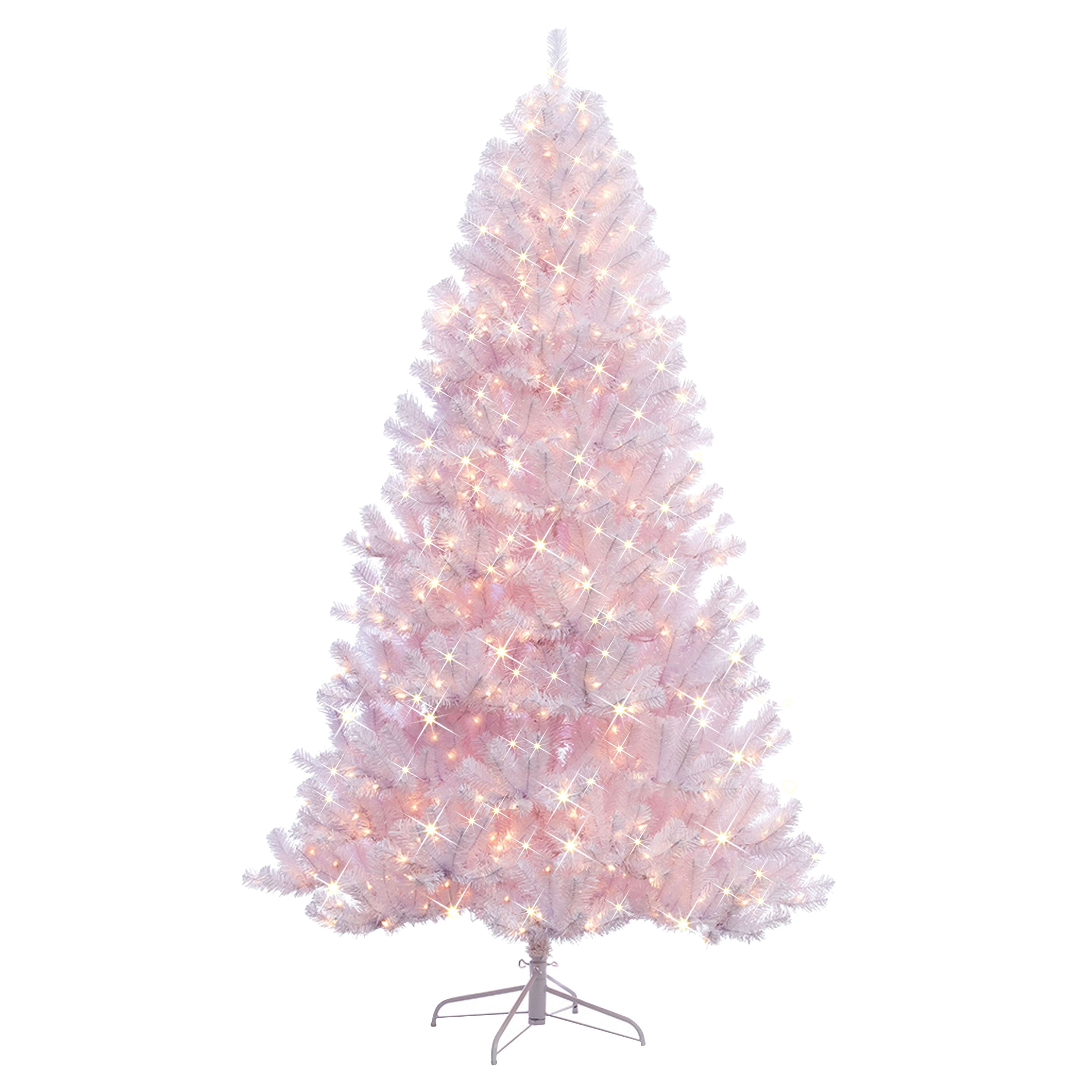6.5ft. Pre-Lit White Northern Fir Artificial Christmas Tree, Clear Lights