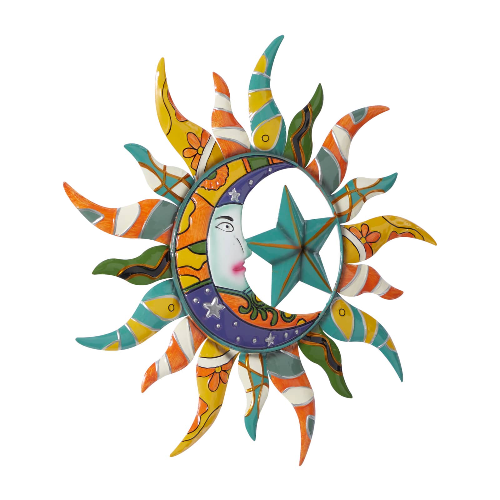 Multi Metal Eclectic Wall Decor, 36" x 36" x 2"