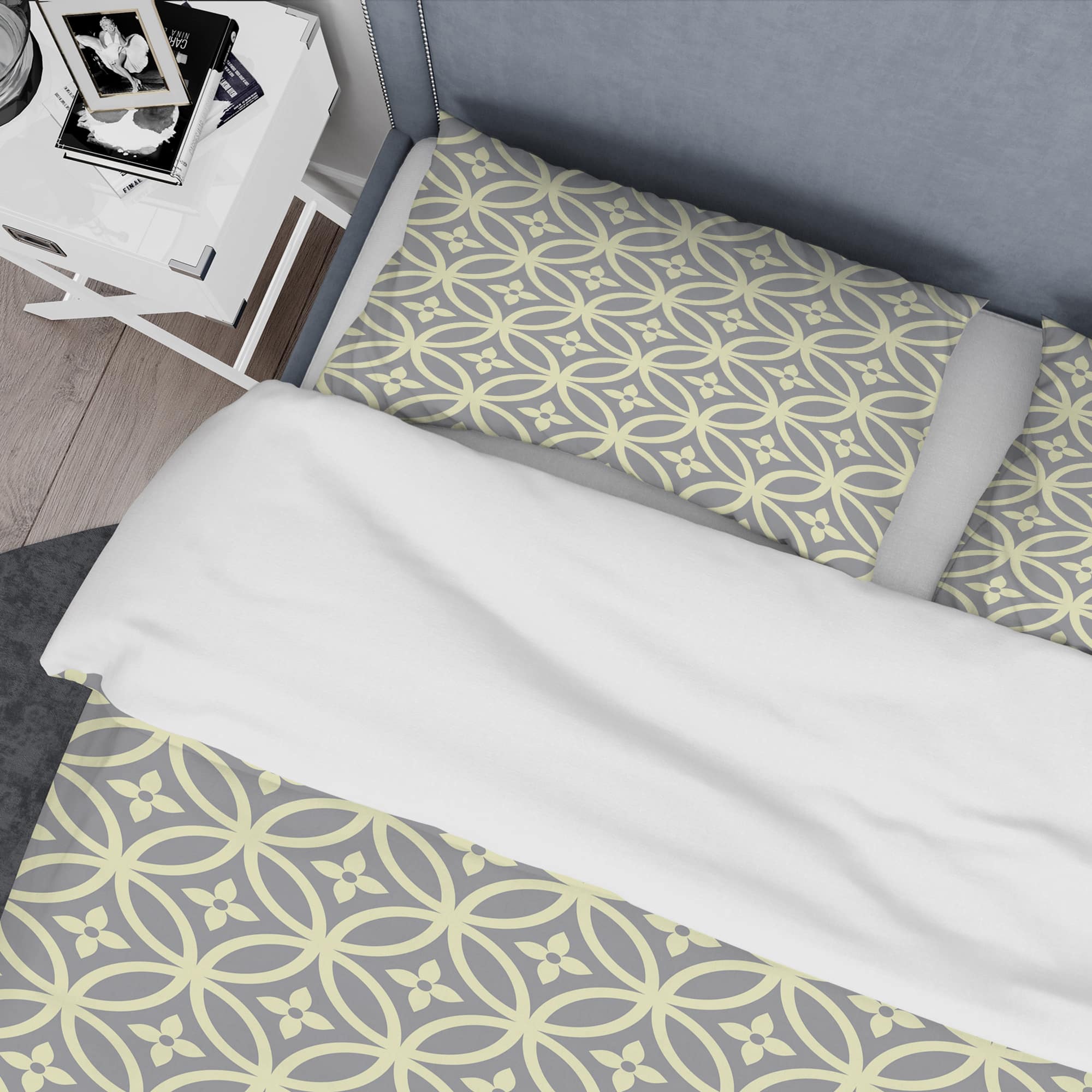 Designart 'Retro Ornamental Pattern II' Mid-Century Duvet Cover Set