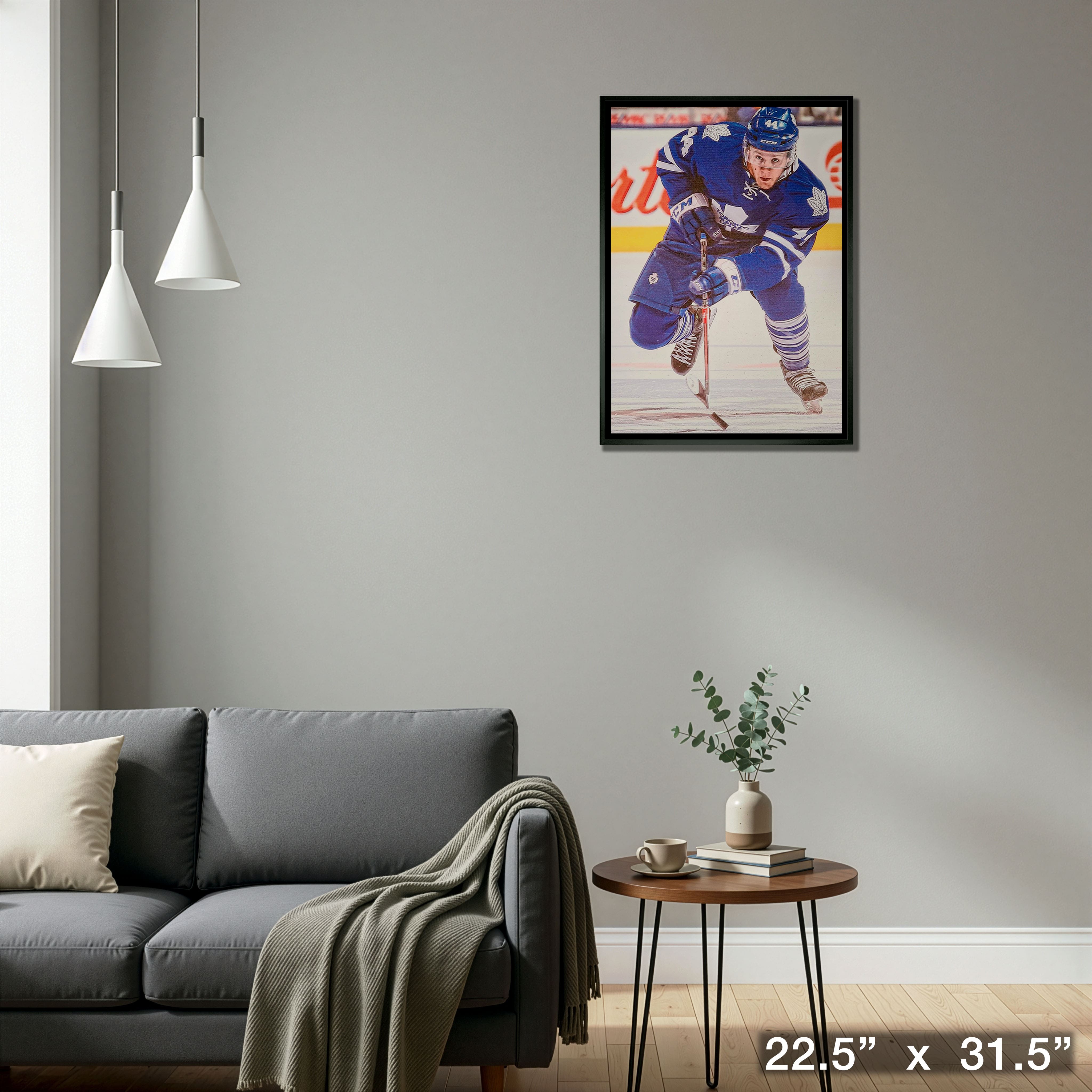 Morgan Rielly Toronto Maple Leafs Framed 20" x 29" Canvas 22.5" x 31.5"