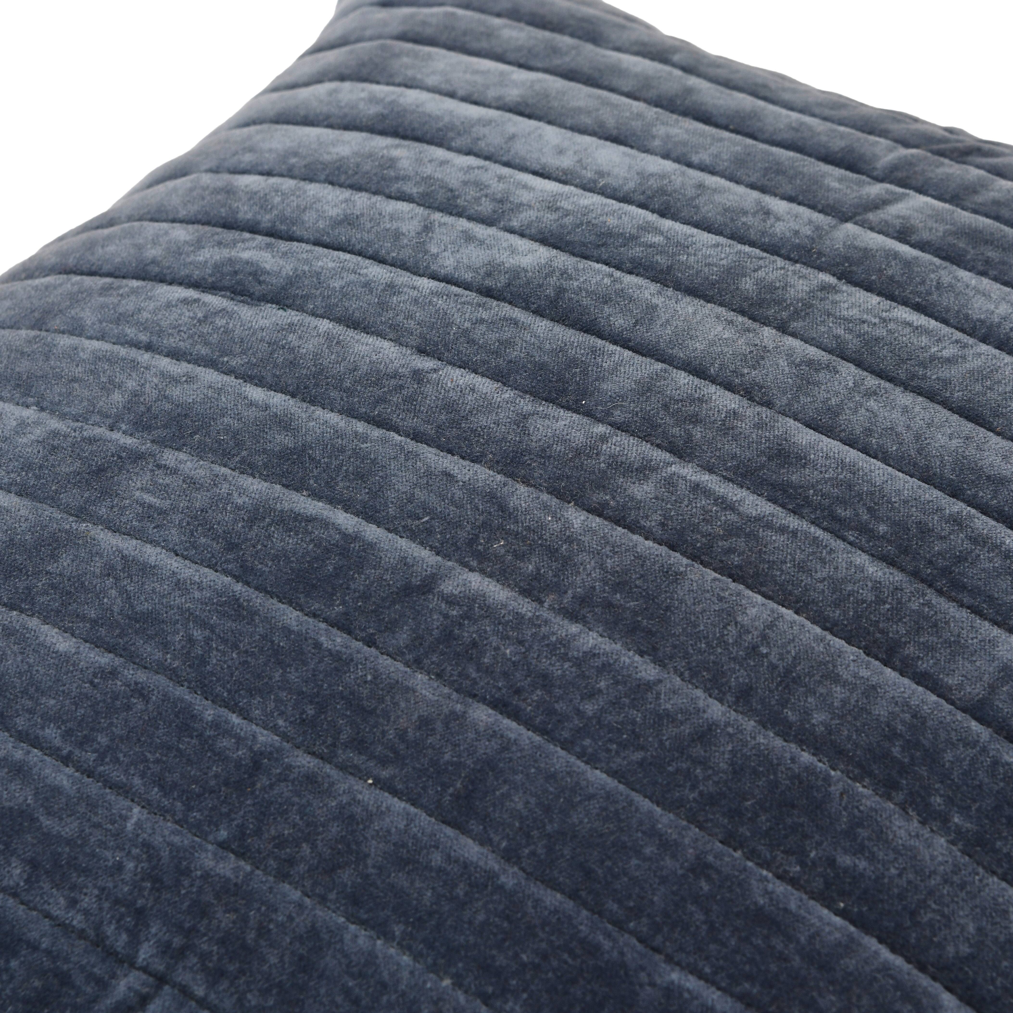 Hello Honey® 20" Square Quilted Velvet Pillow Cover with Channel Stitch