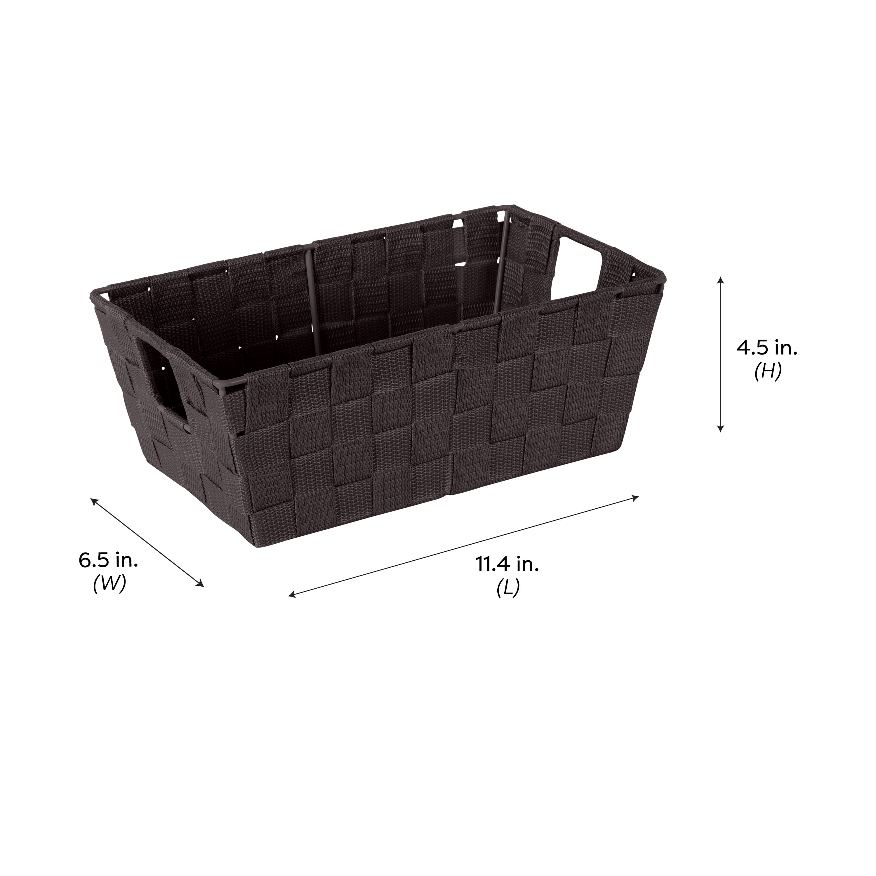 Simplify Small Woven Storage Shelf Bin