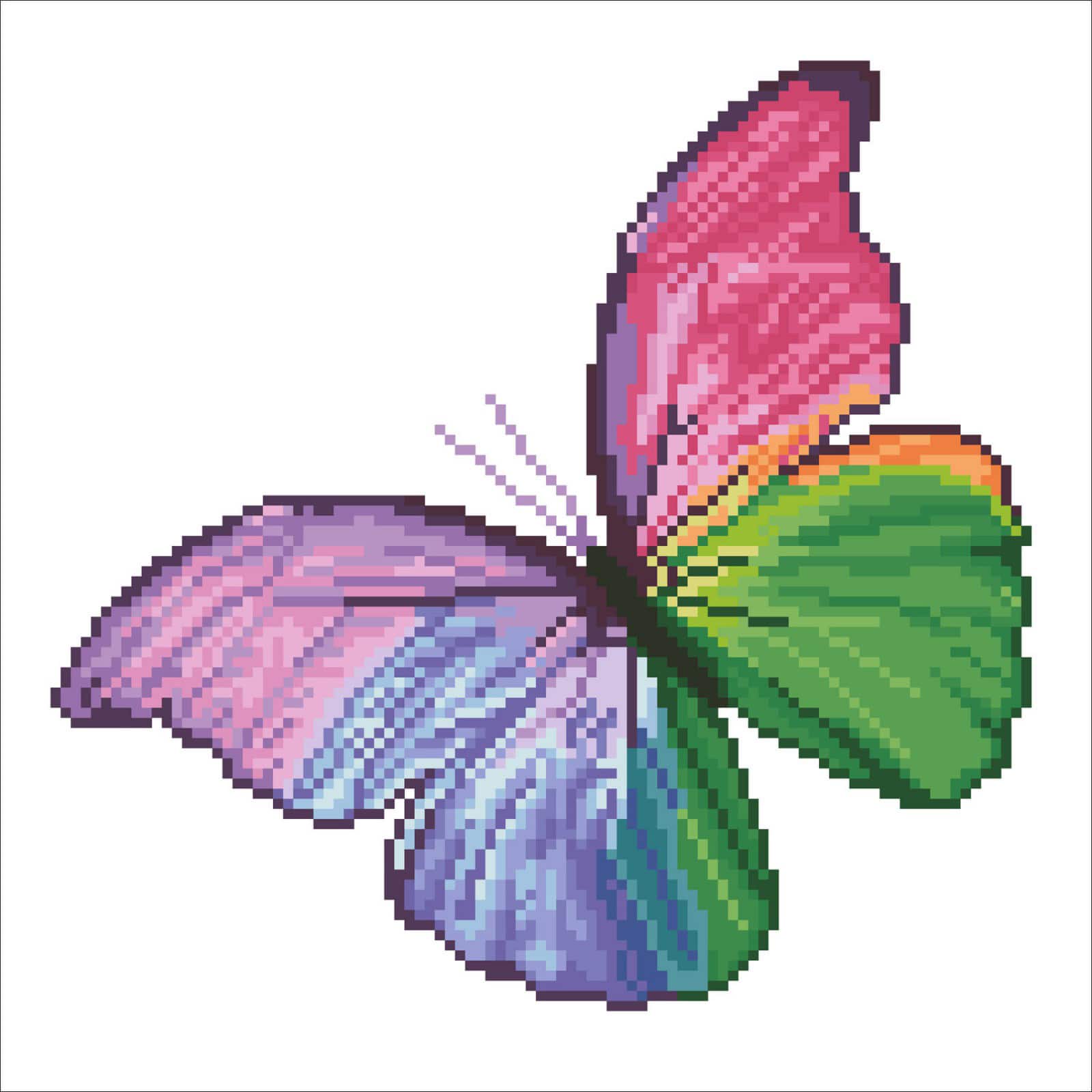 Diamond Dotz® Intermediate Flutter by with Frame Diamond Painting Kit