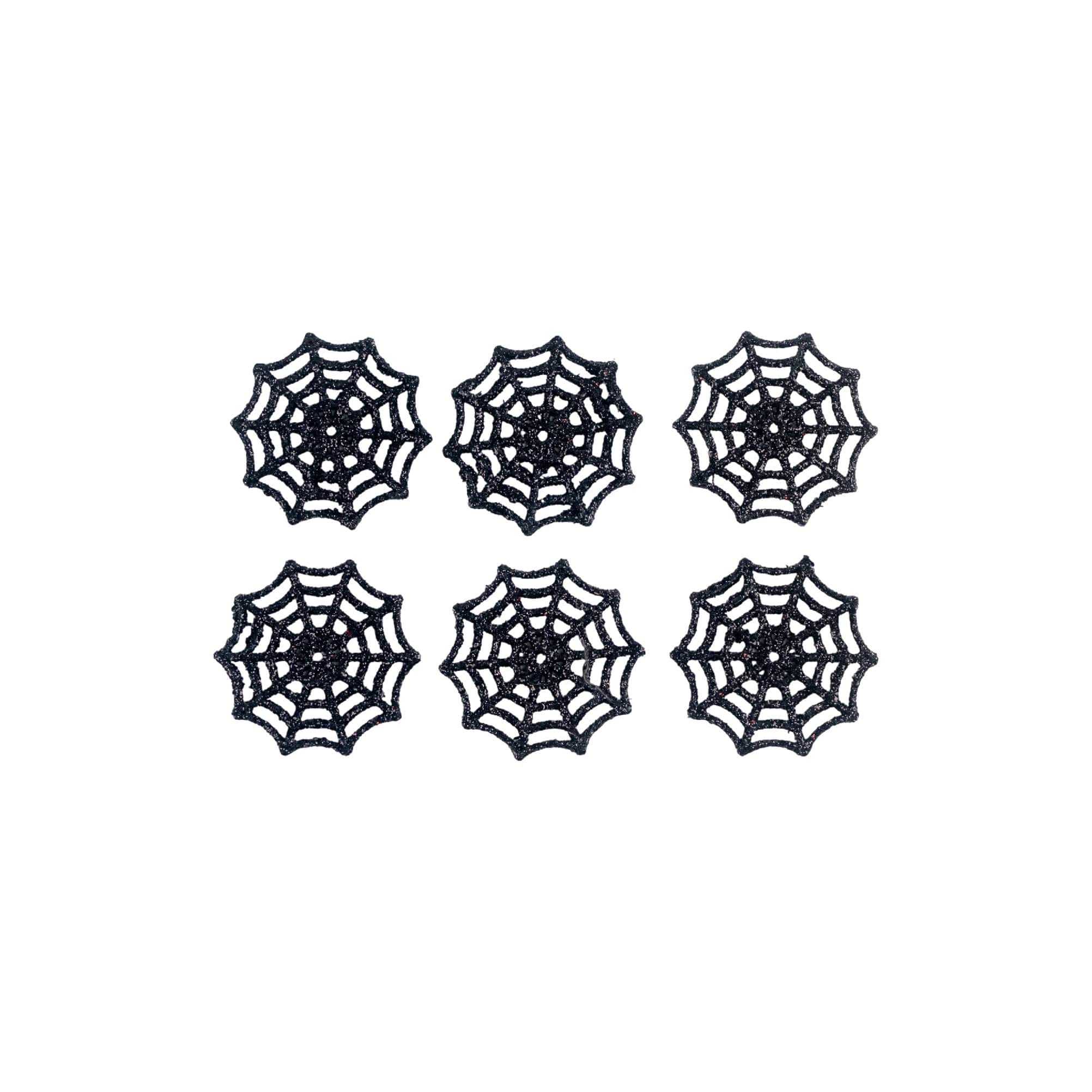 Black Glitter Spiderwebs, 6ct. by Ashland®