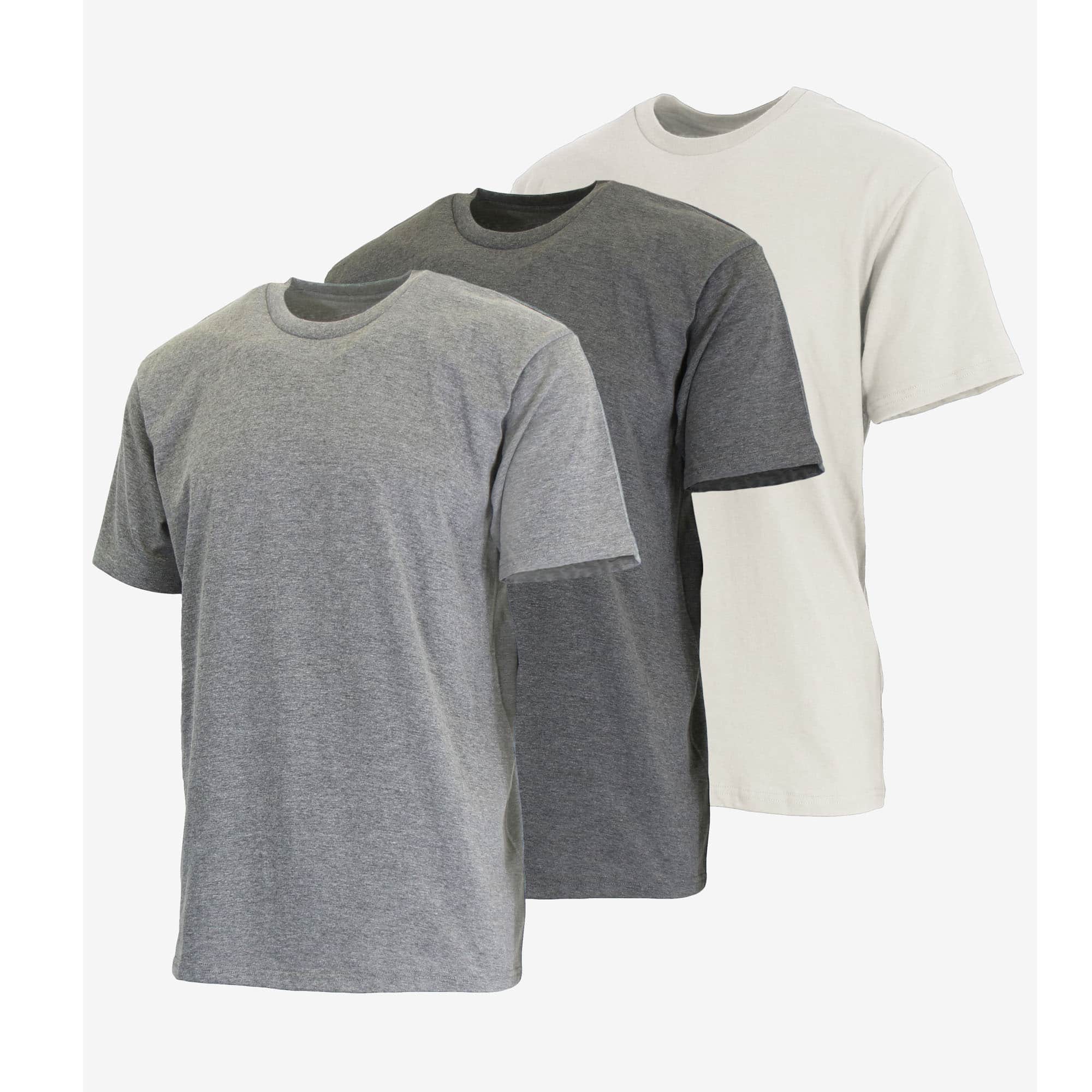 Galaxy by Harvic Men's Short Sleeve Crew Neck Classic T-Shirt 3 Pack