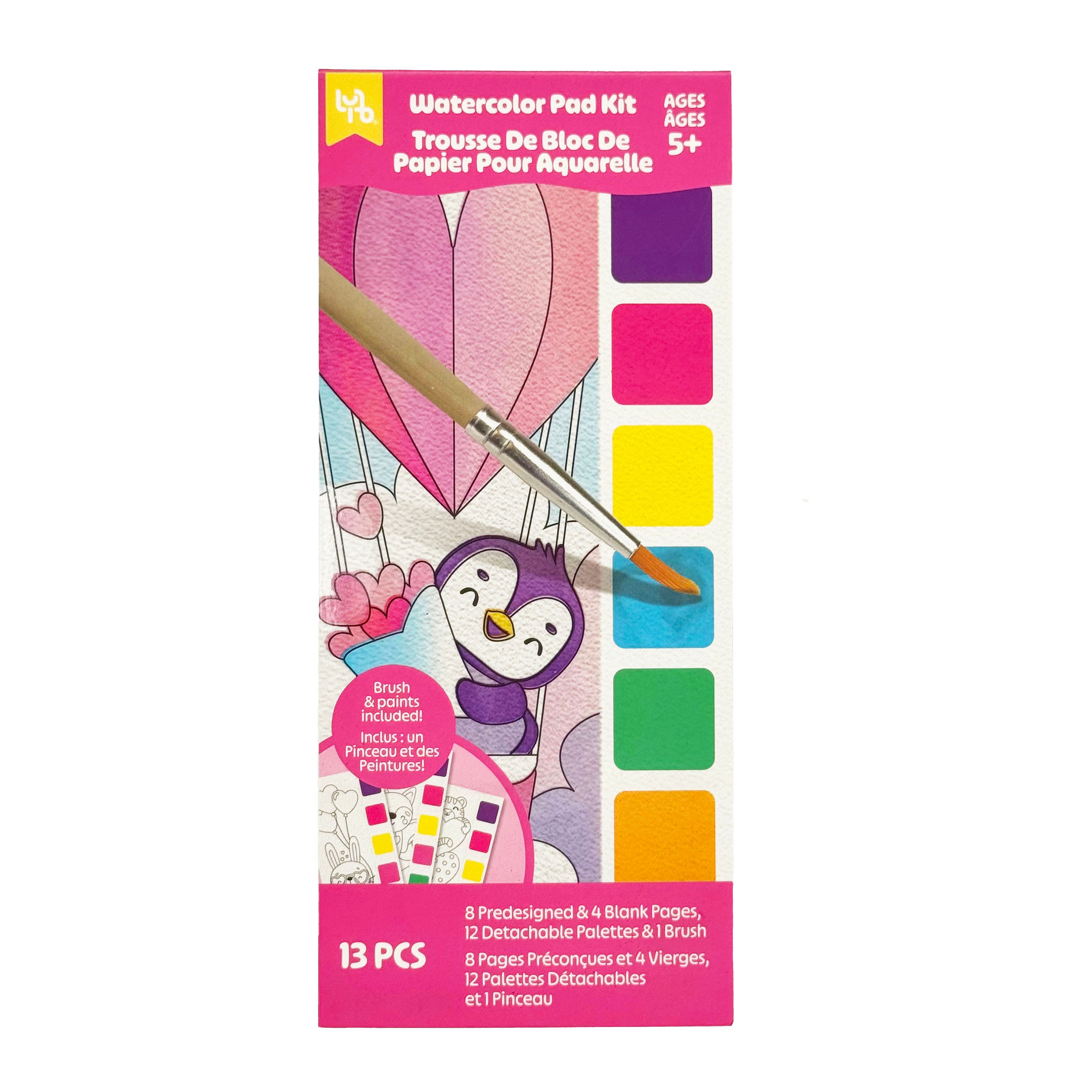 Little Yellow Bicycle® Penguin Mini Watercolor Pad Kit