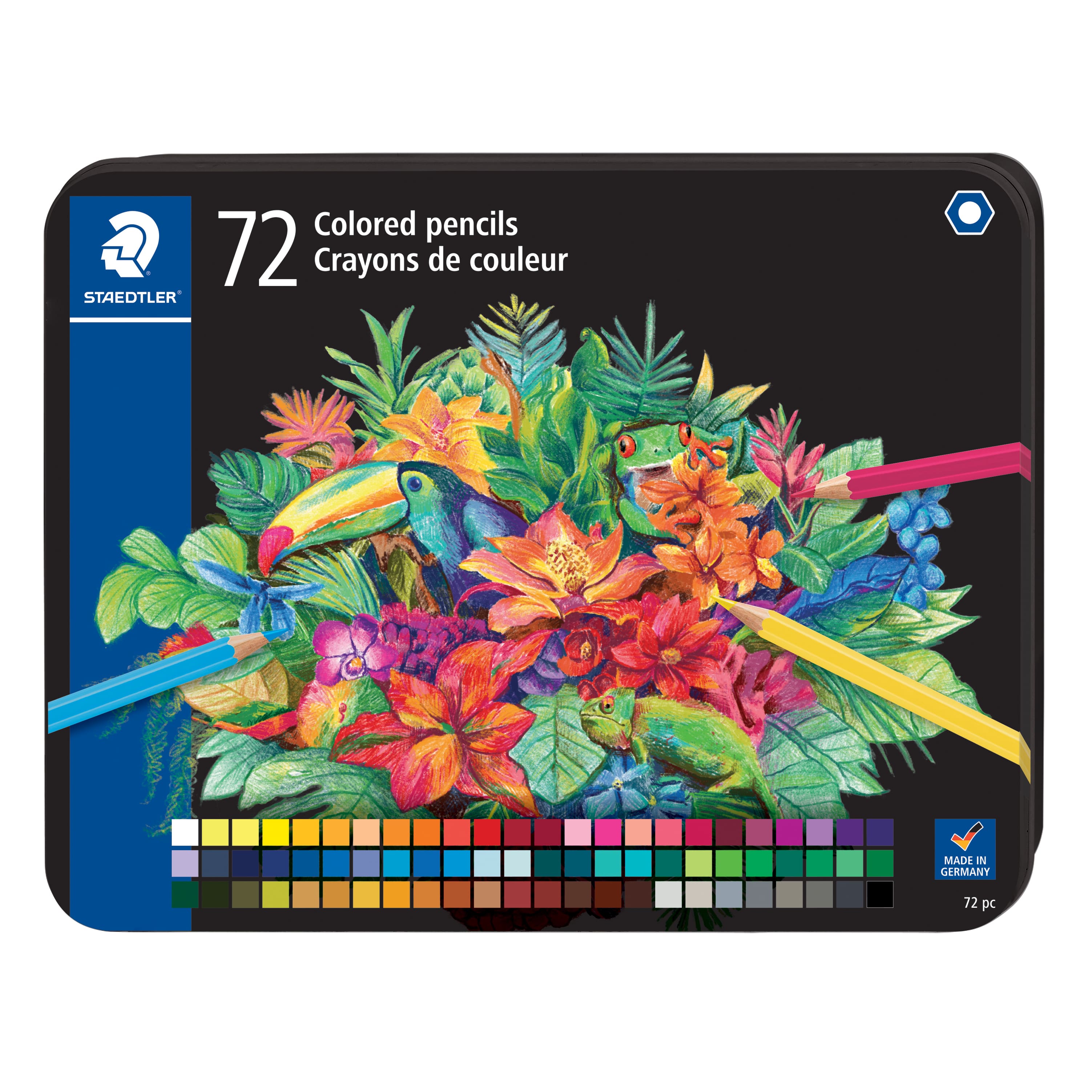 Staedtler® 72 Colored Pencils Tin Set
