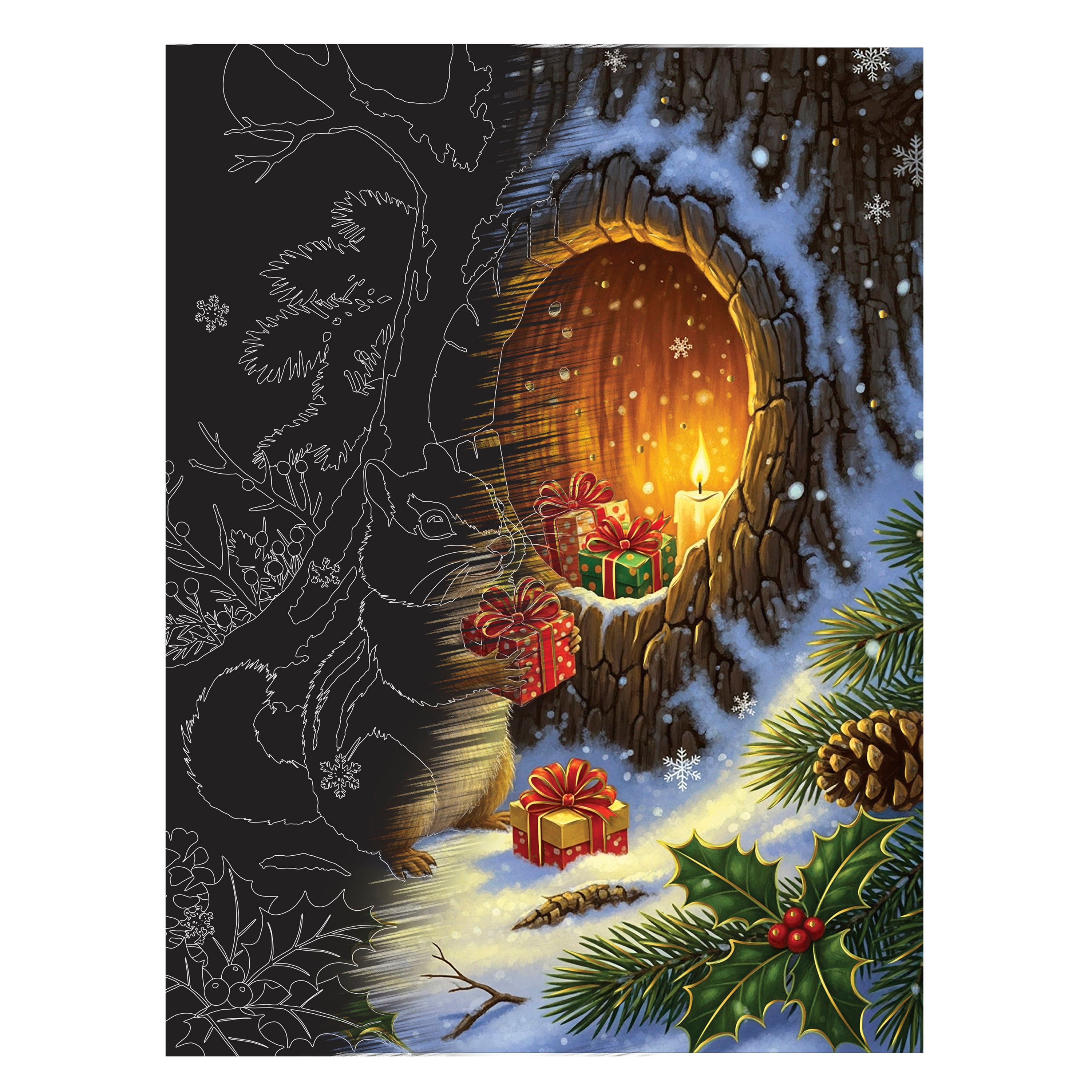 Brea Reese® 9" x 12" Christmas Critters Scratch Art Paper Pad