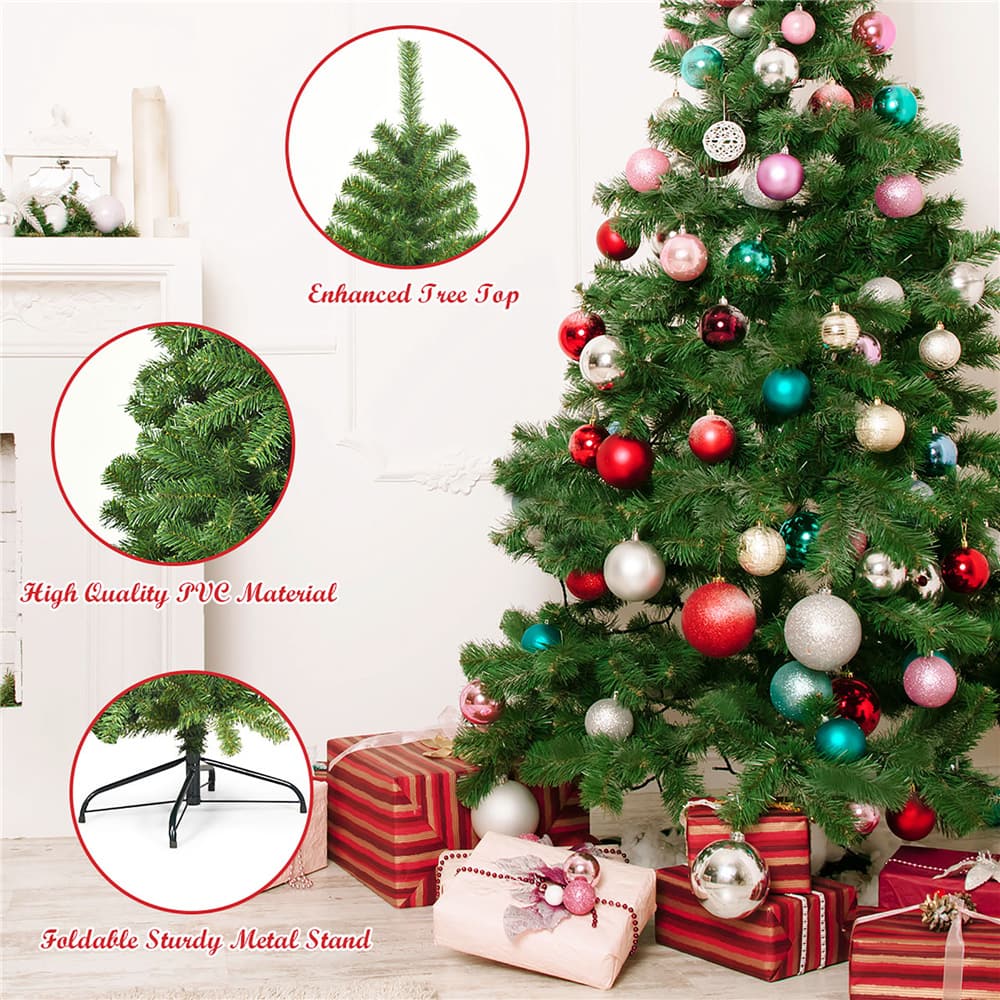 Costway 9ft. Unlit Premium Spruce Artificial Christmas Tree