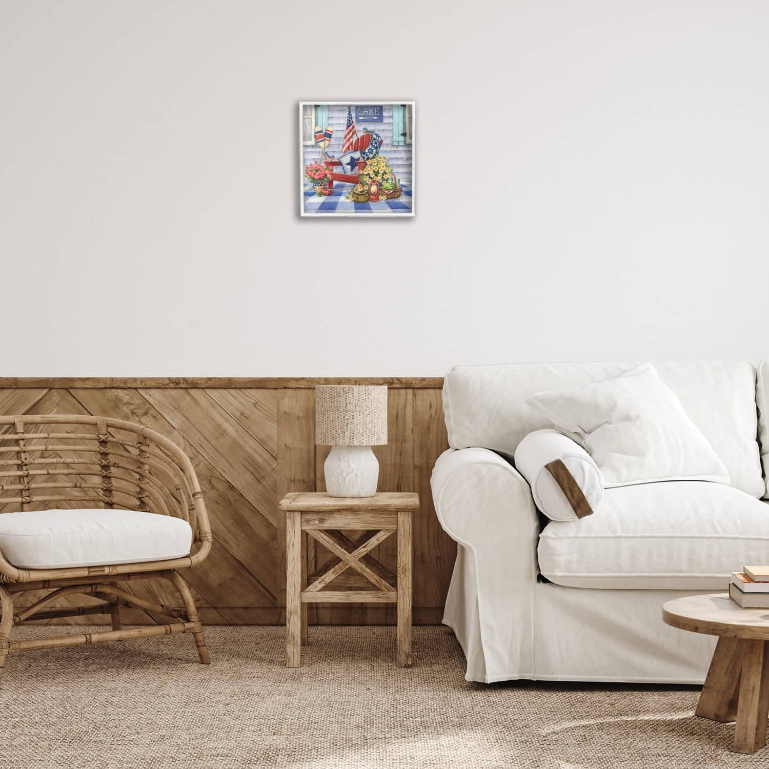 Stupell Industries Americana Porch View Framed Giclee Art