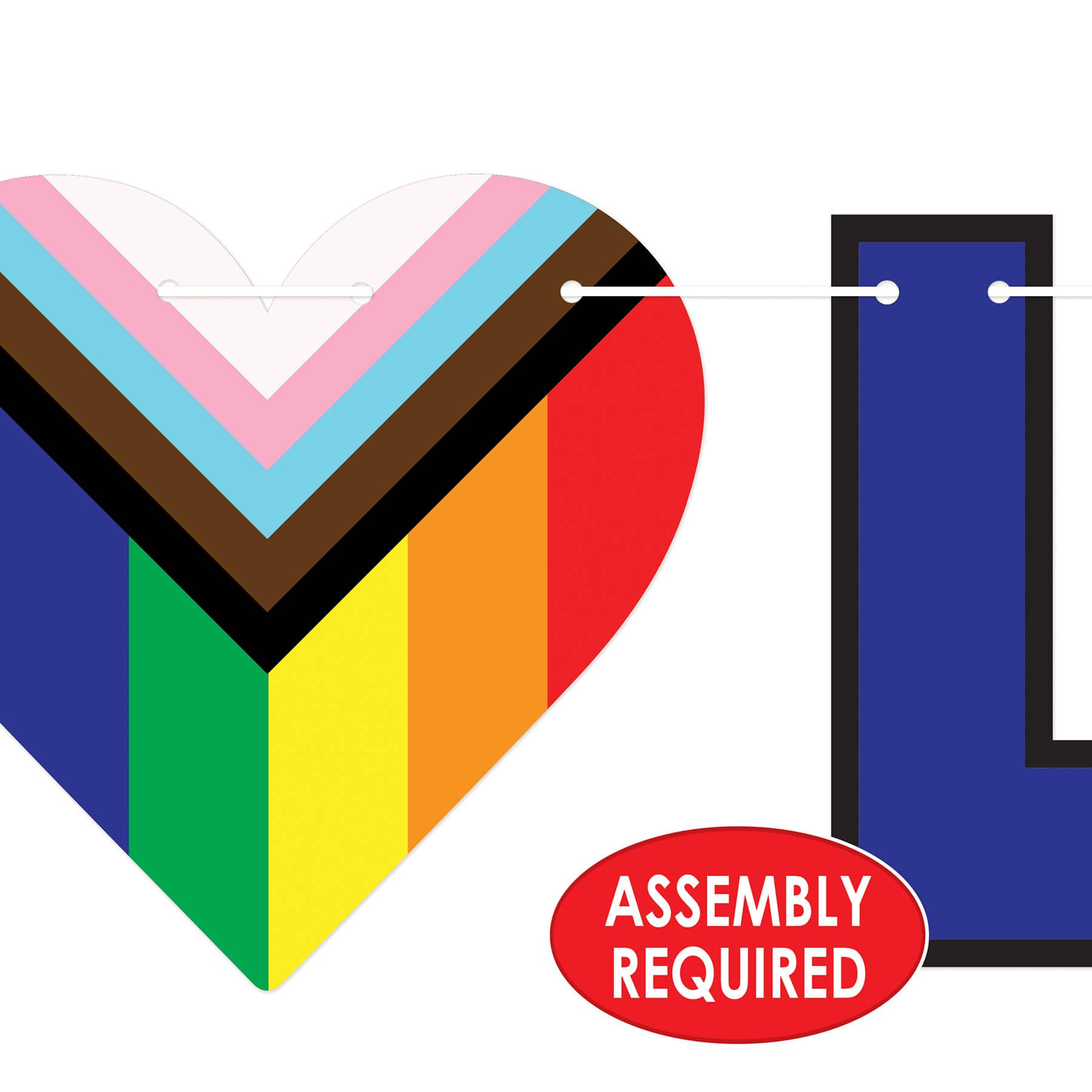 Beistle 7ft. Love Is Love Pride Streamer
