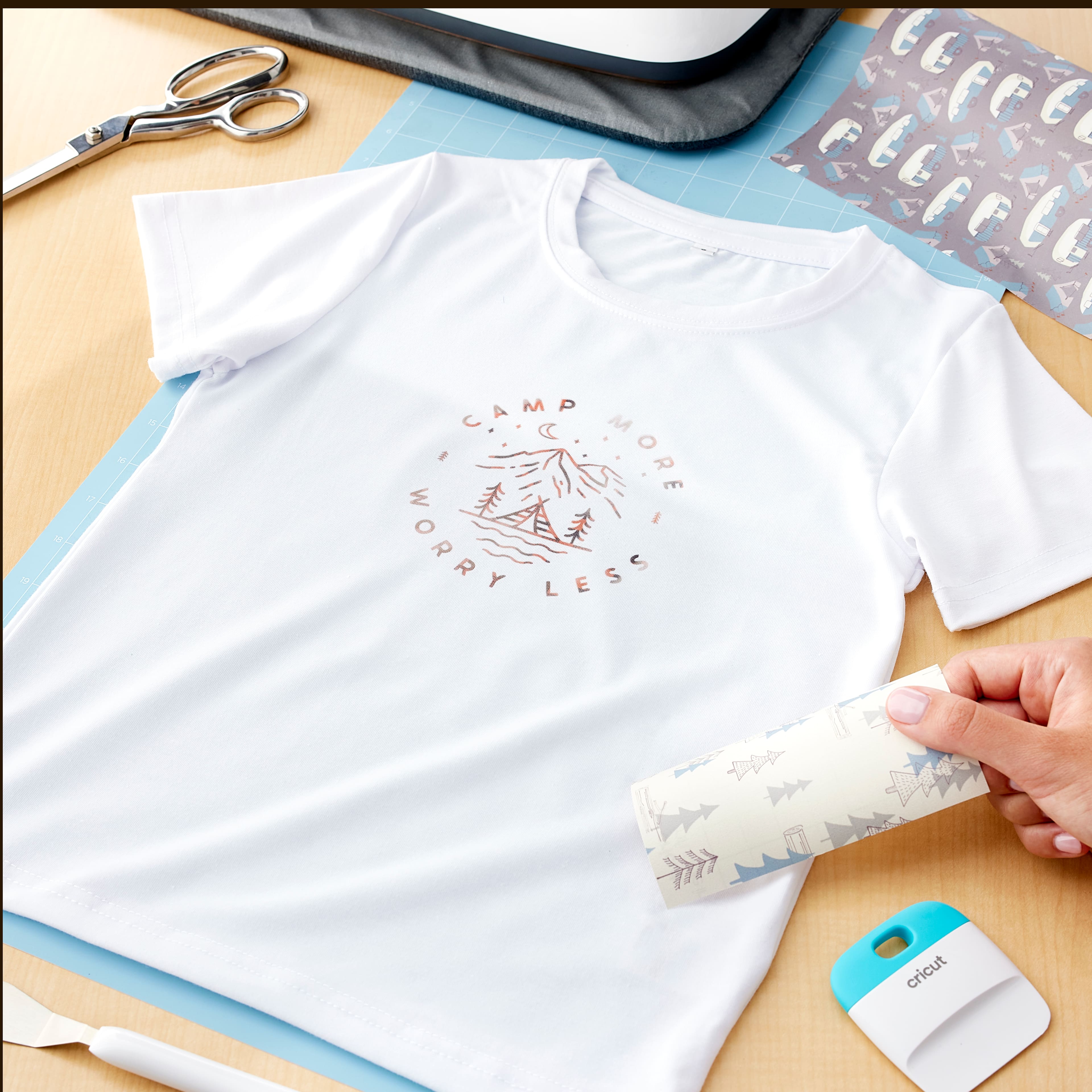 6 Pack: Cricut® White Blank Youth Crew Neck T-Shirt