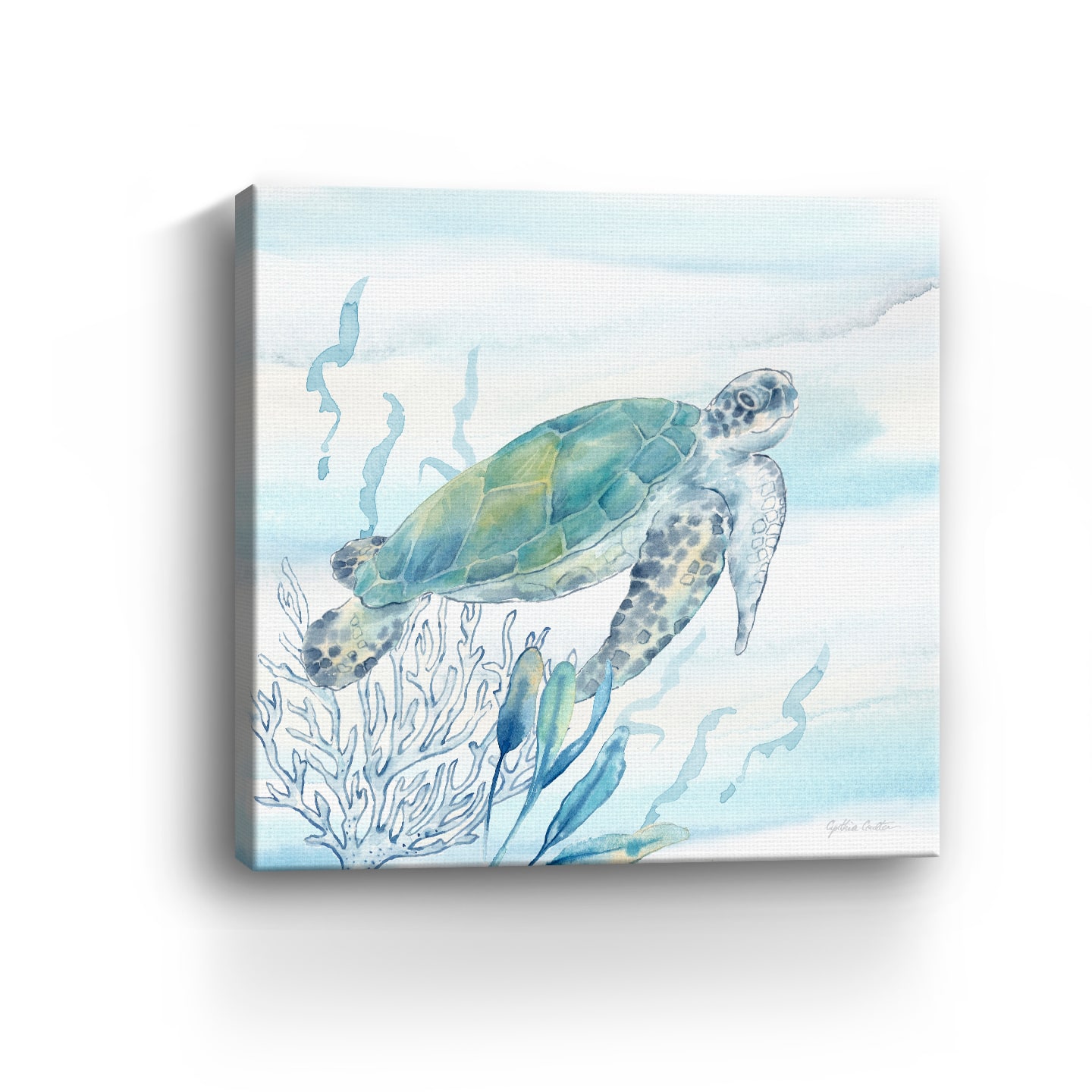 Great Blue Sea IV Canvas Giclee