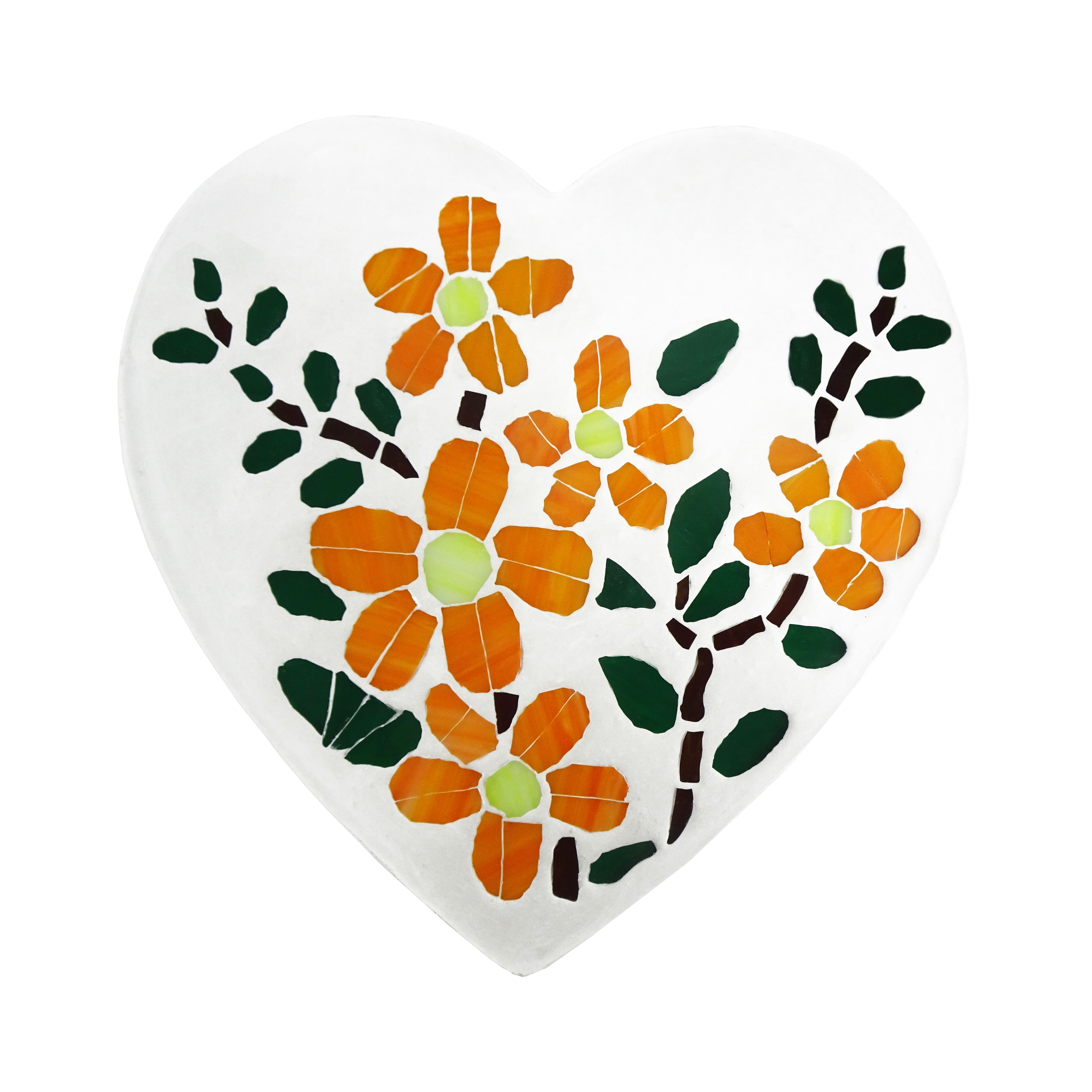 10" Floral Heart Stepping Stone Kit by Make Market®