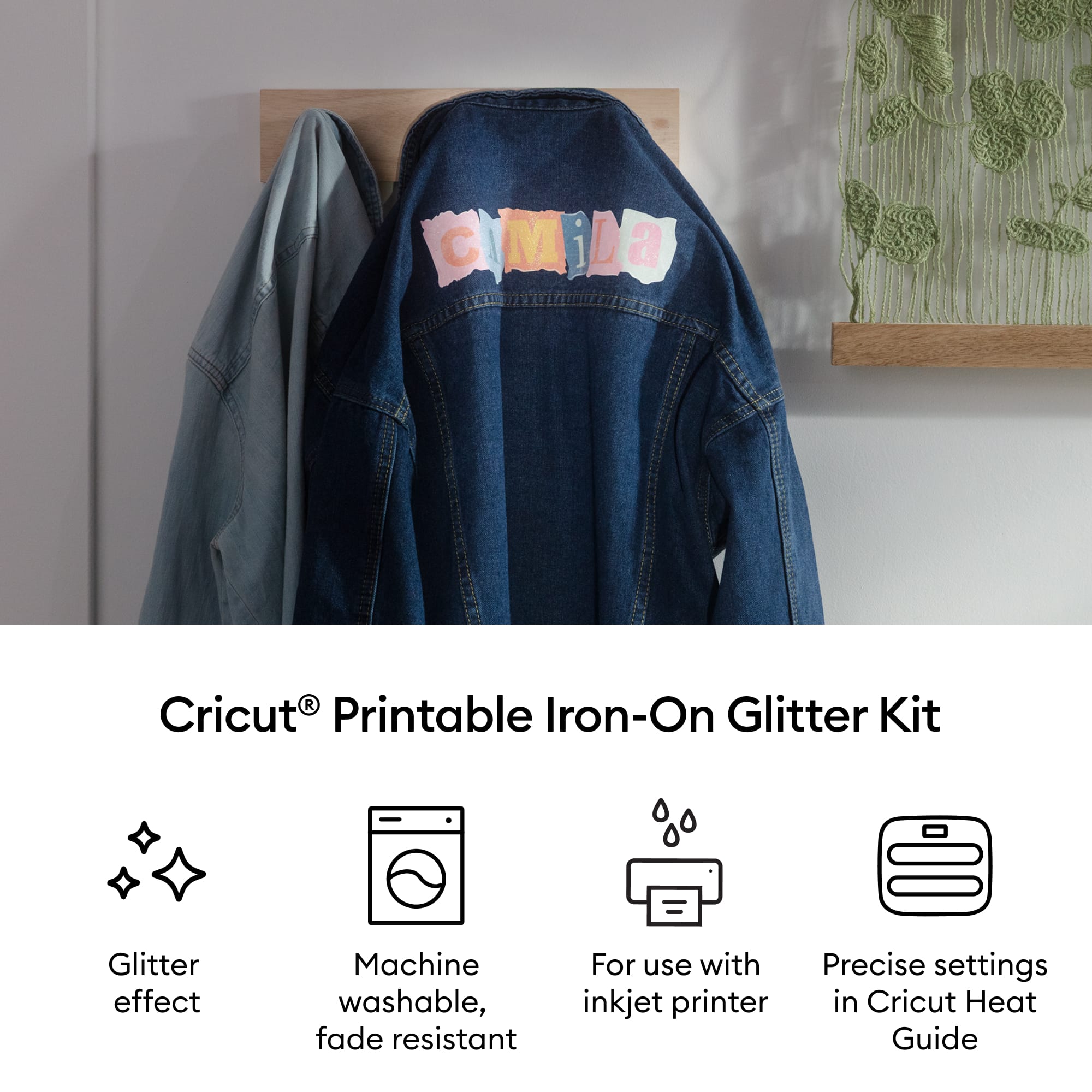 Cricut® Printable Glitter Iron-On Kit