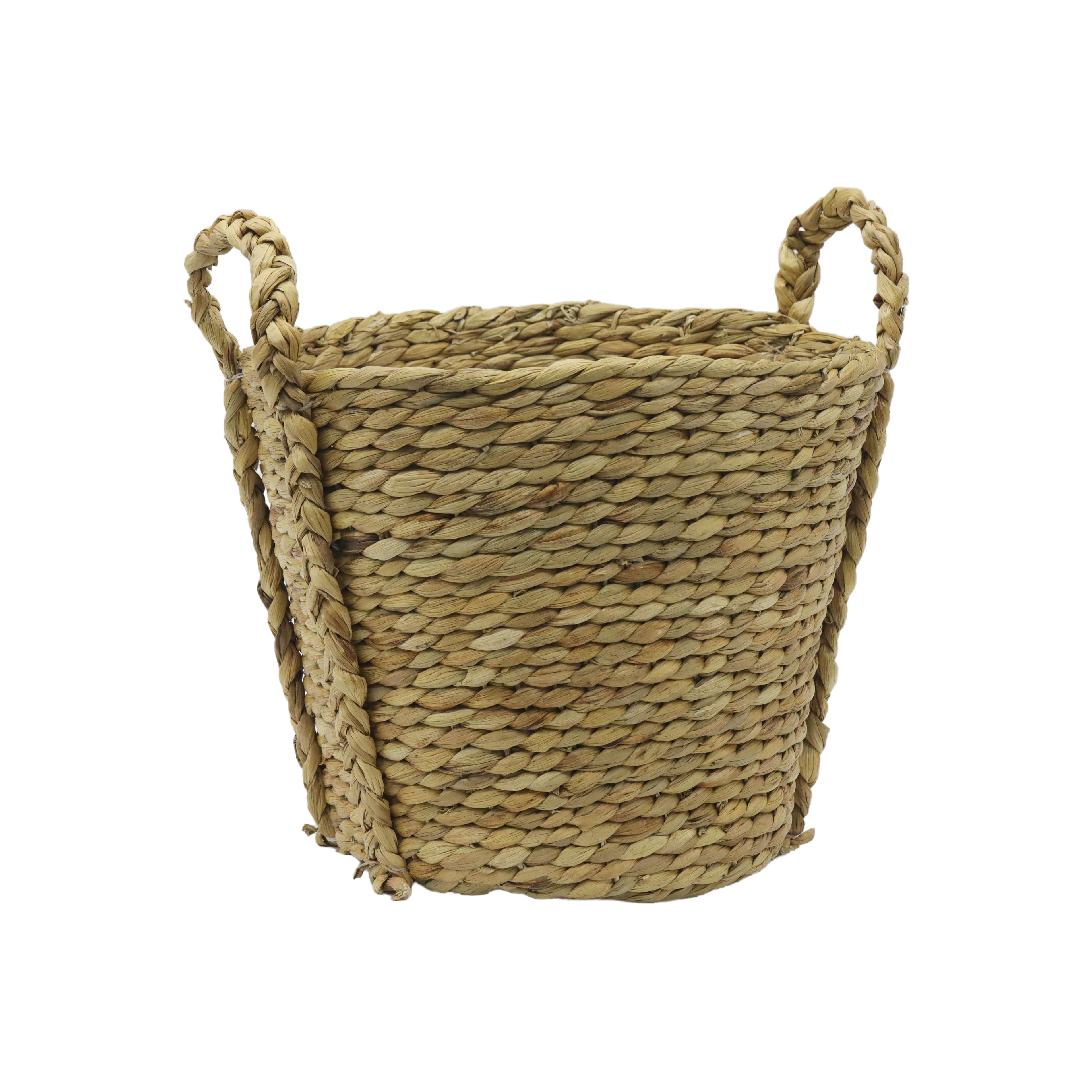 Water Hyacinth Woven Basket by Ashland