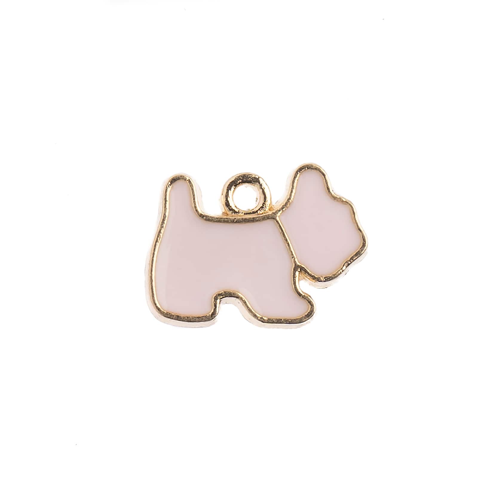 John Bead Sweet & Petite Scottie Dog Charms, 10ct.