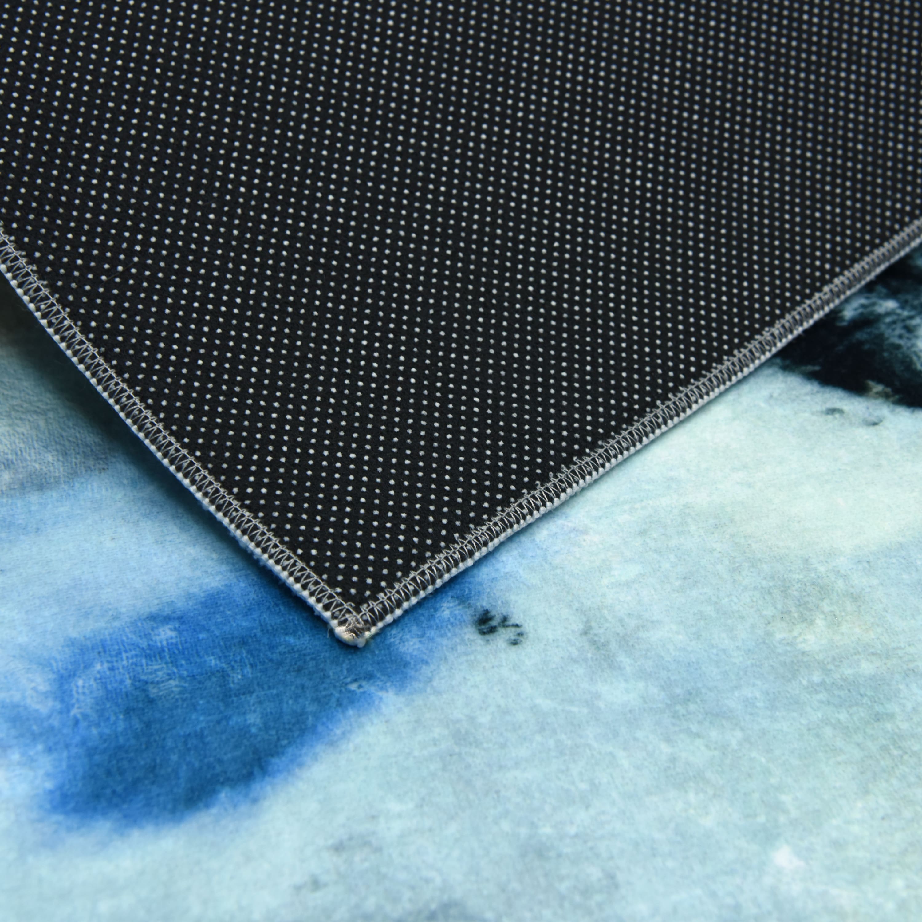 Empire Art Direct 5ft. x 7.5ft. Floating Stars I Washable Abstract Area Rug