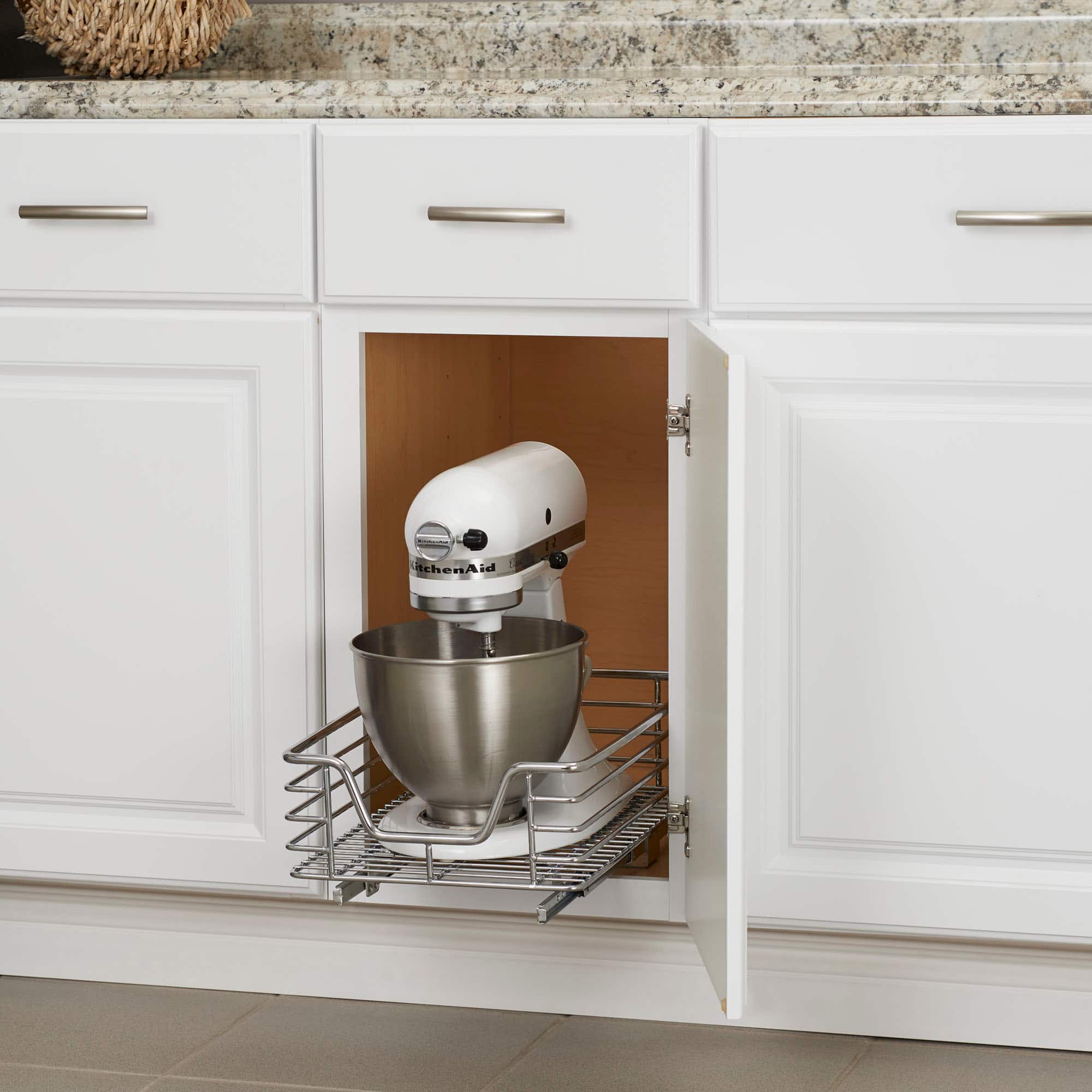 Household Essentials Glidez Chrome Cabinet Organizer
