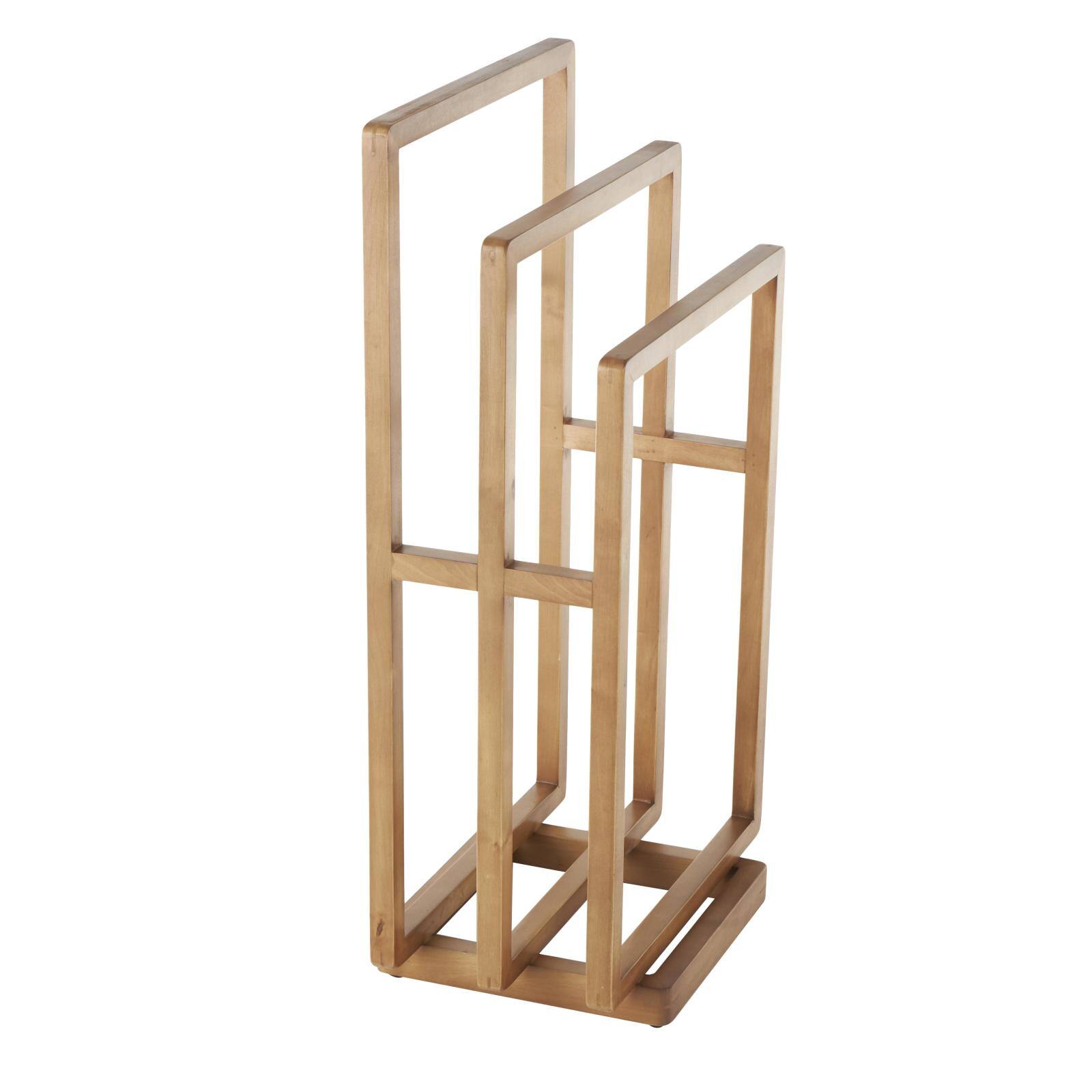 33" Brown Sleek Modern Quilt Rack