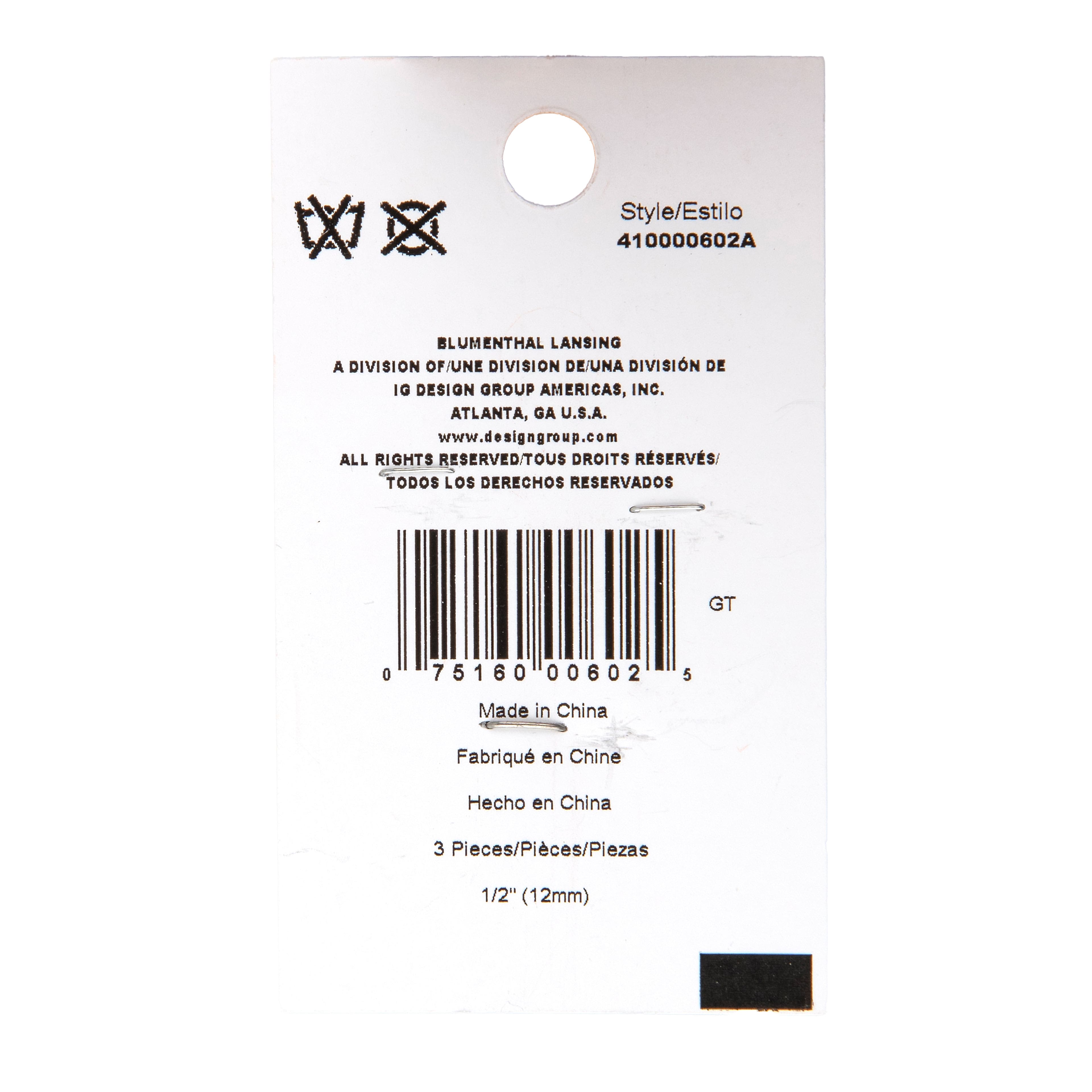 Flair Originals 1/2" Eyes & Nose Shank Buttons, 3ct.