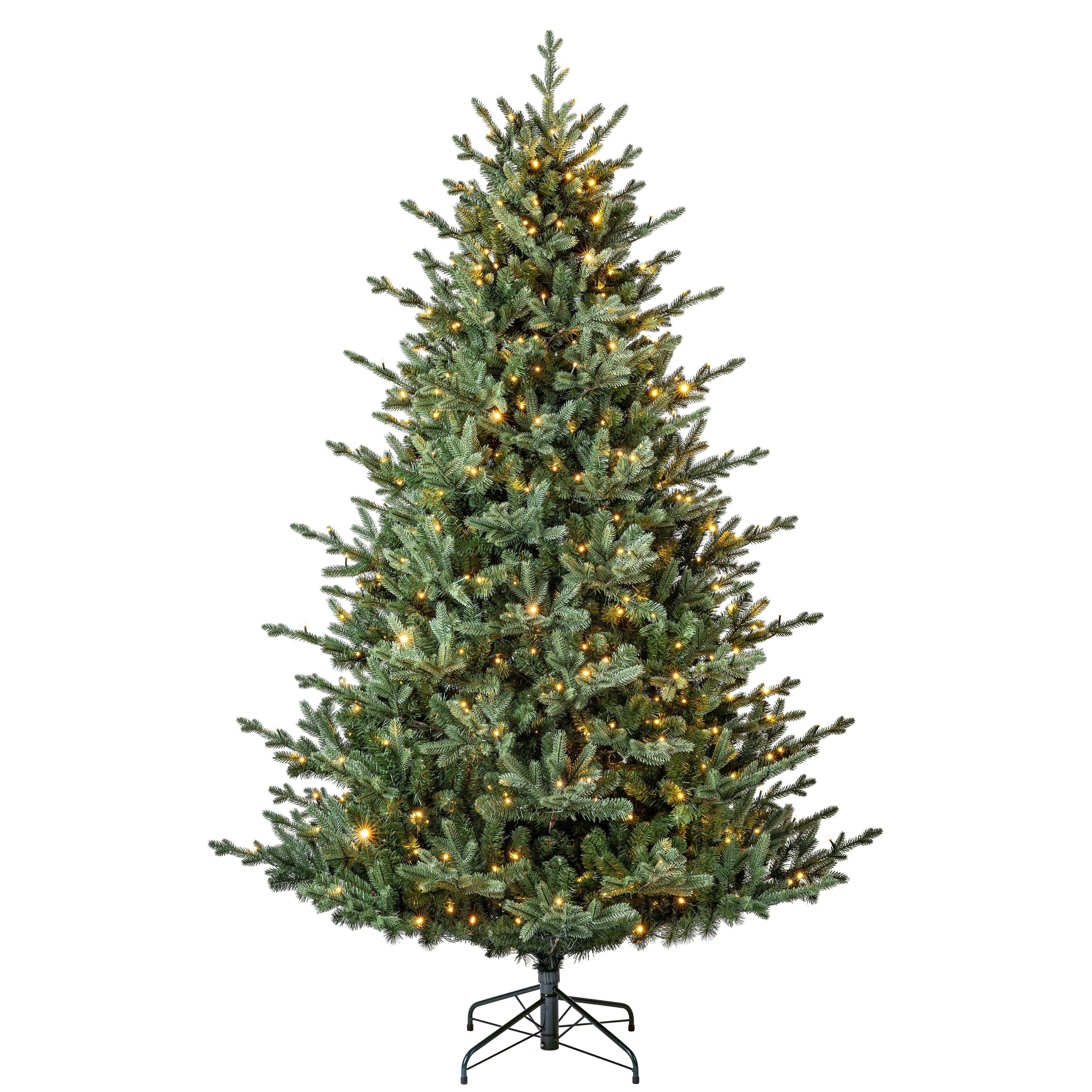 7.5ft. Pre-Lit Collins Fir Artificial Christmas Tree, Color Changing Mini LED Lights by Ashland® - Includes a Tree Storage Bag