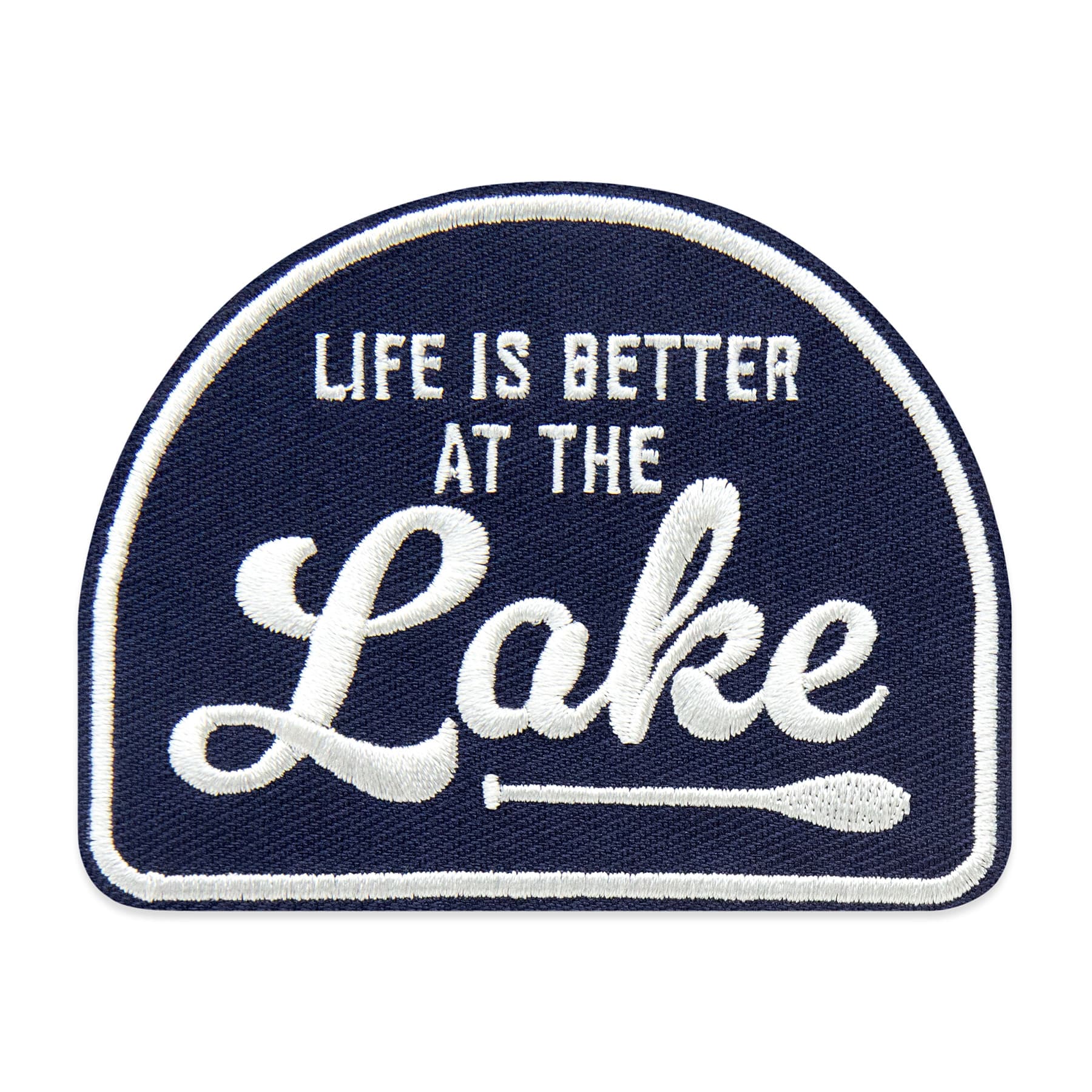 Life Is Better At The Lake Embroidered Iron-On & Adhesive Patch by Make Market®