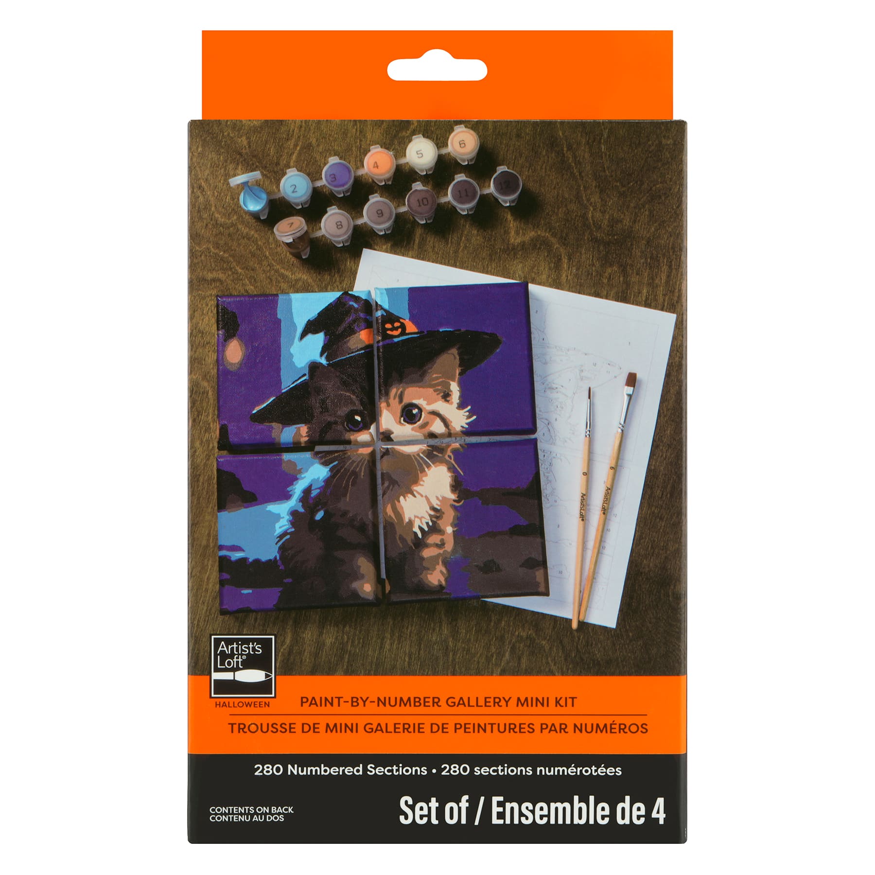 Witch Kitten Paint-by-Number Gallery Mini Kit by Artist's Loft®