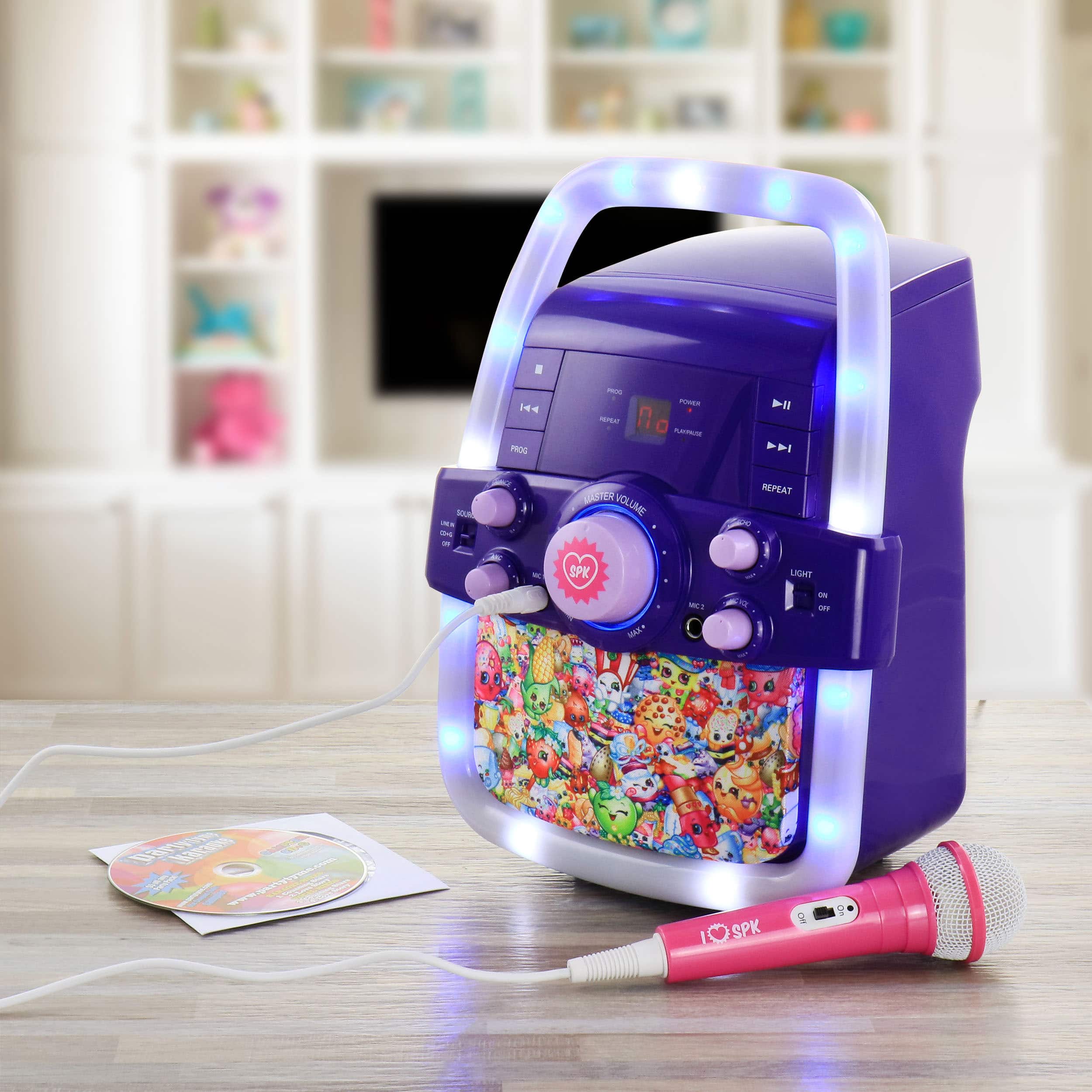 Shopkins Flashing Light Karaoke Machine