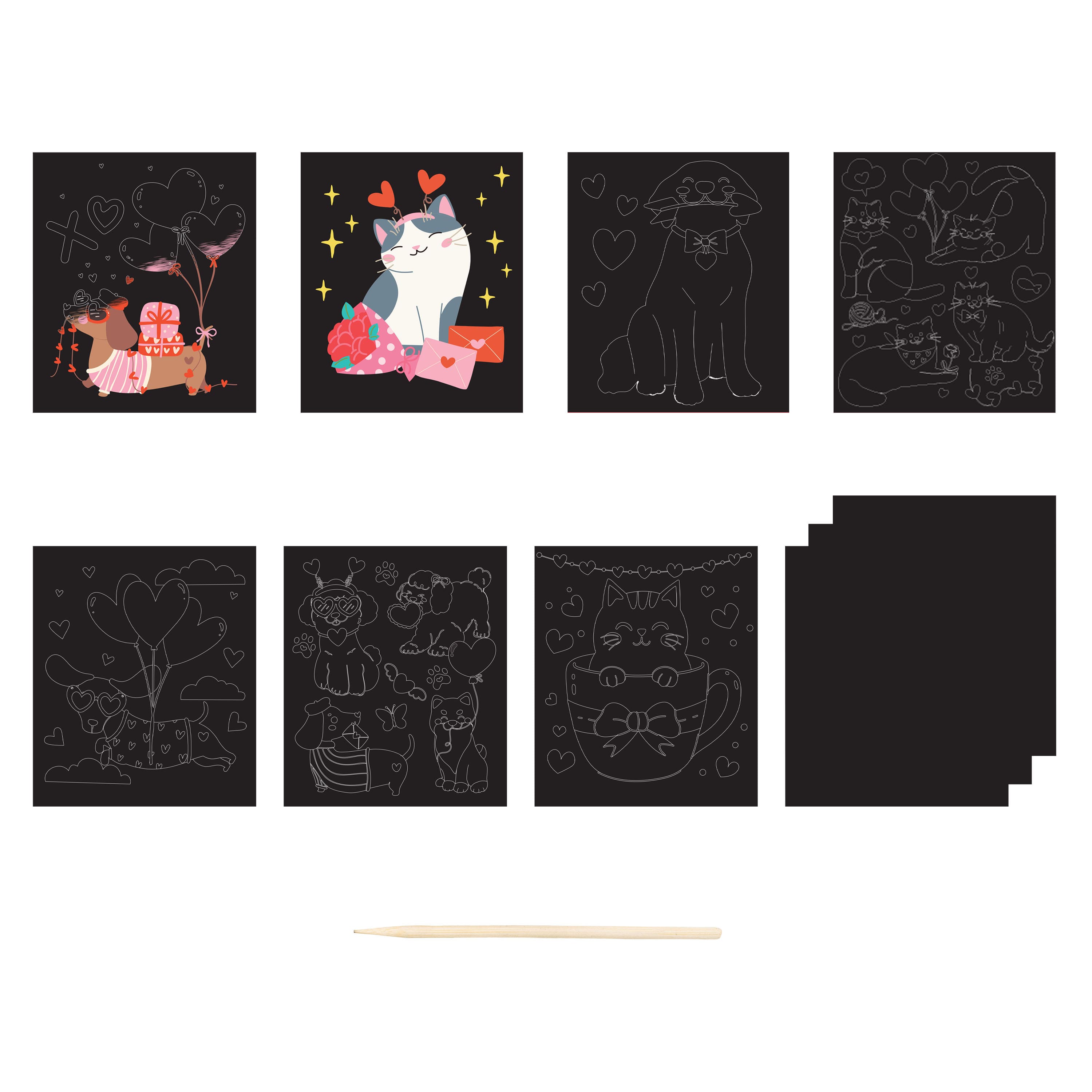 Little Yellow Bicycle® Paris Pet Scratch Art Kit