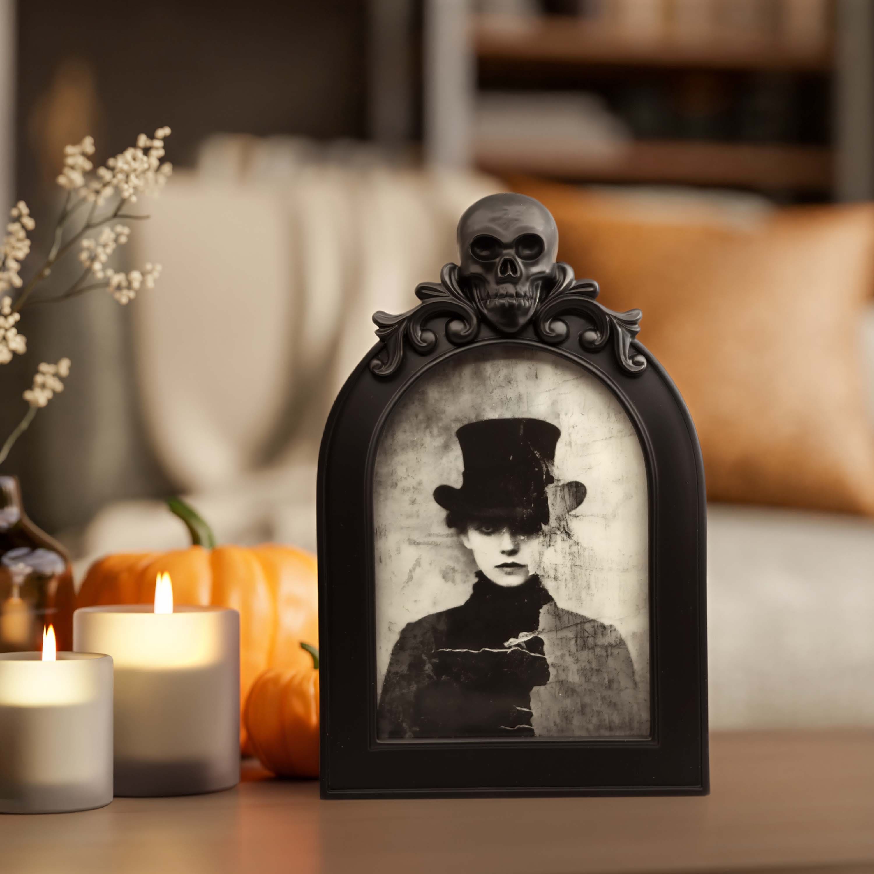 5" x 7" Black Arch with Skull Tabletop Frame by Ashland®