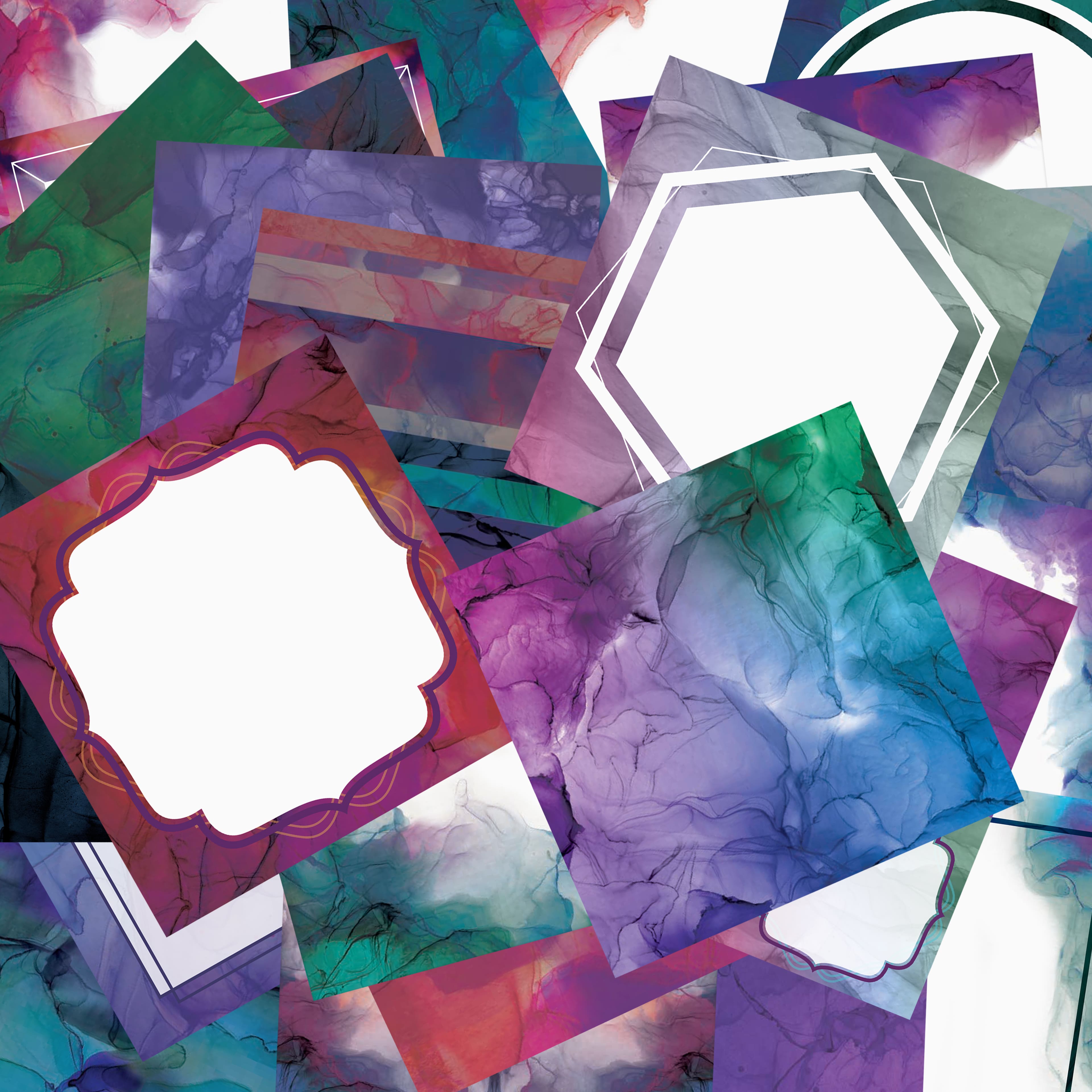 12 Pack: 6" x 6" Jewel Toned Inks Paper Pad by Recollections™