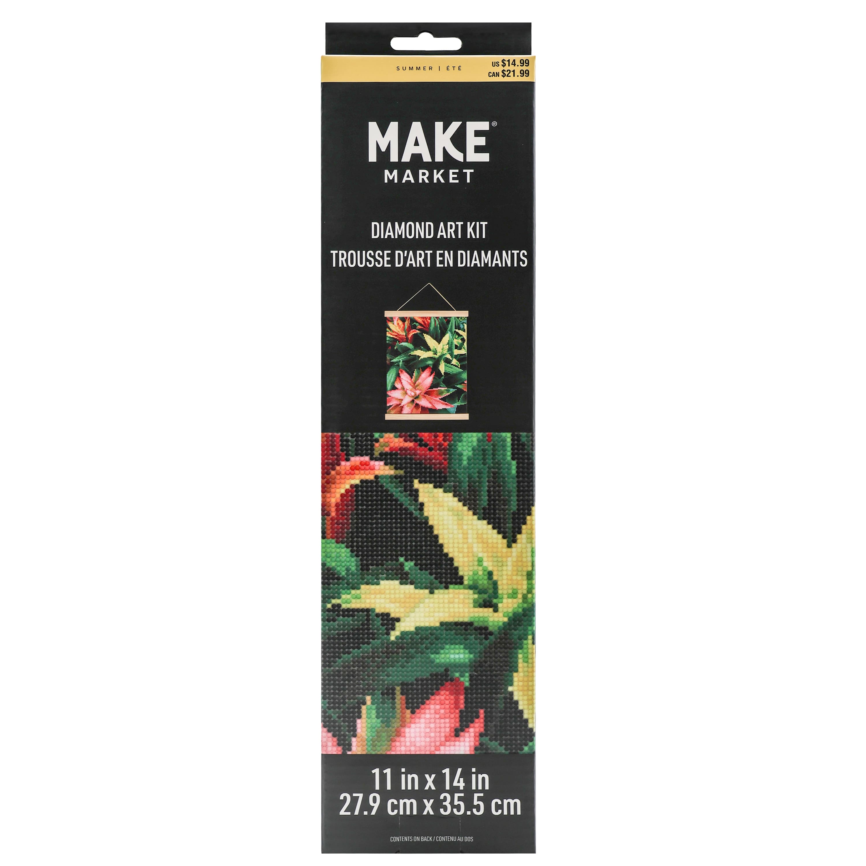 11" x 14" Jungle Foliage Diamond Art Kit by Make Market®
