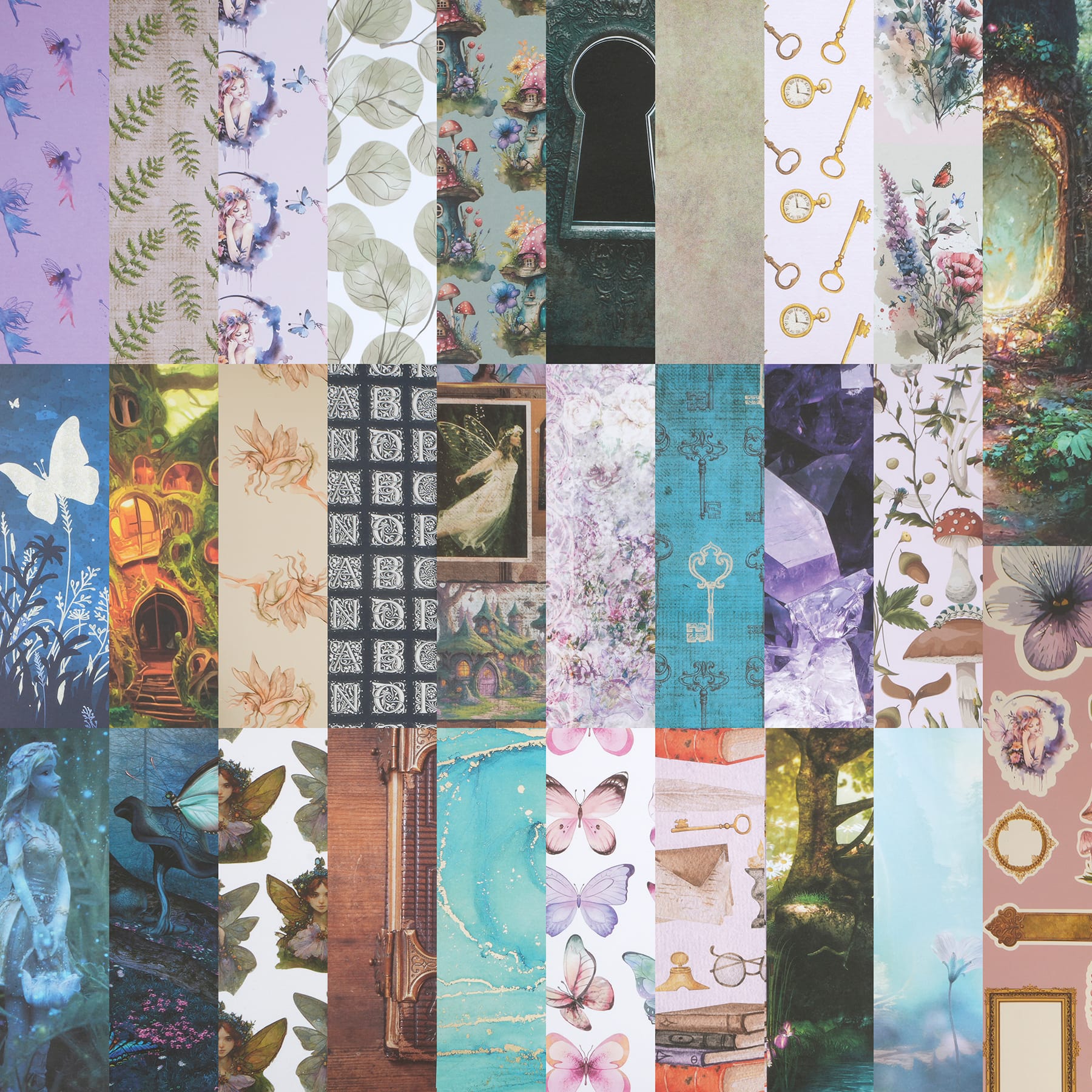 6 Pack: 12" x 12" Fairy Forest Paper Pad by Recollections™, 58 Sheets